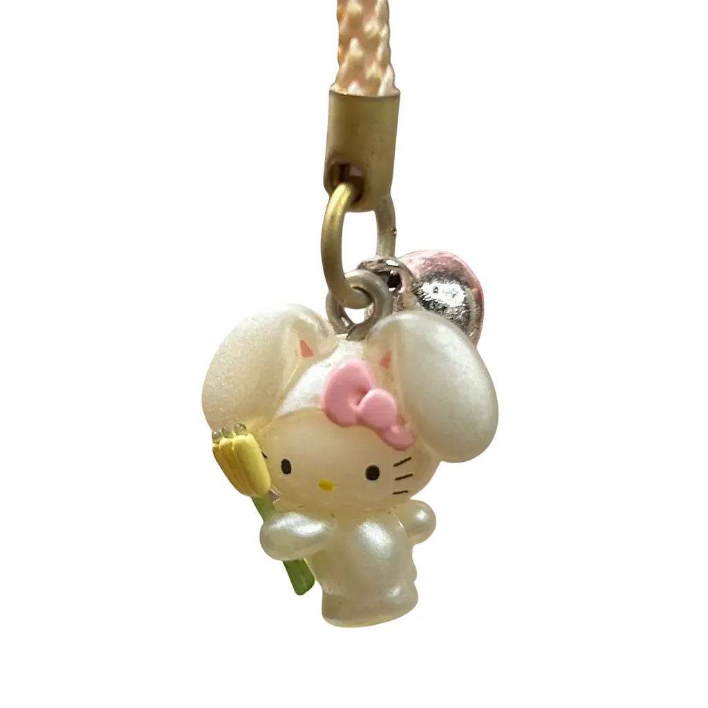 RARE Pink 1976 Hello Kitty Gotochi Phone Strap Charms
