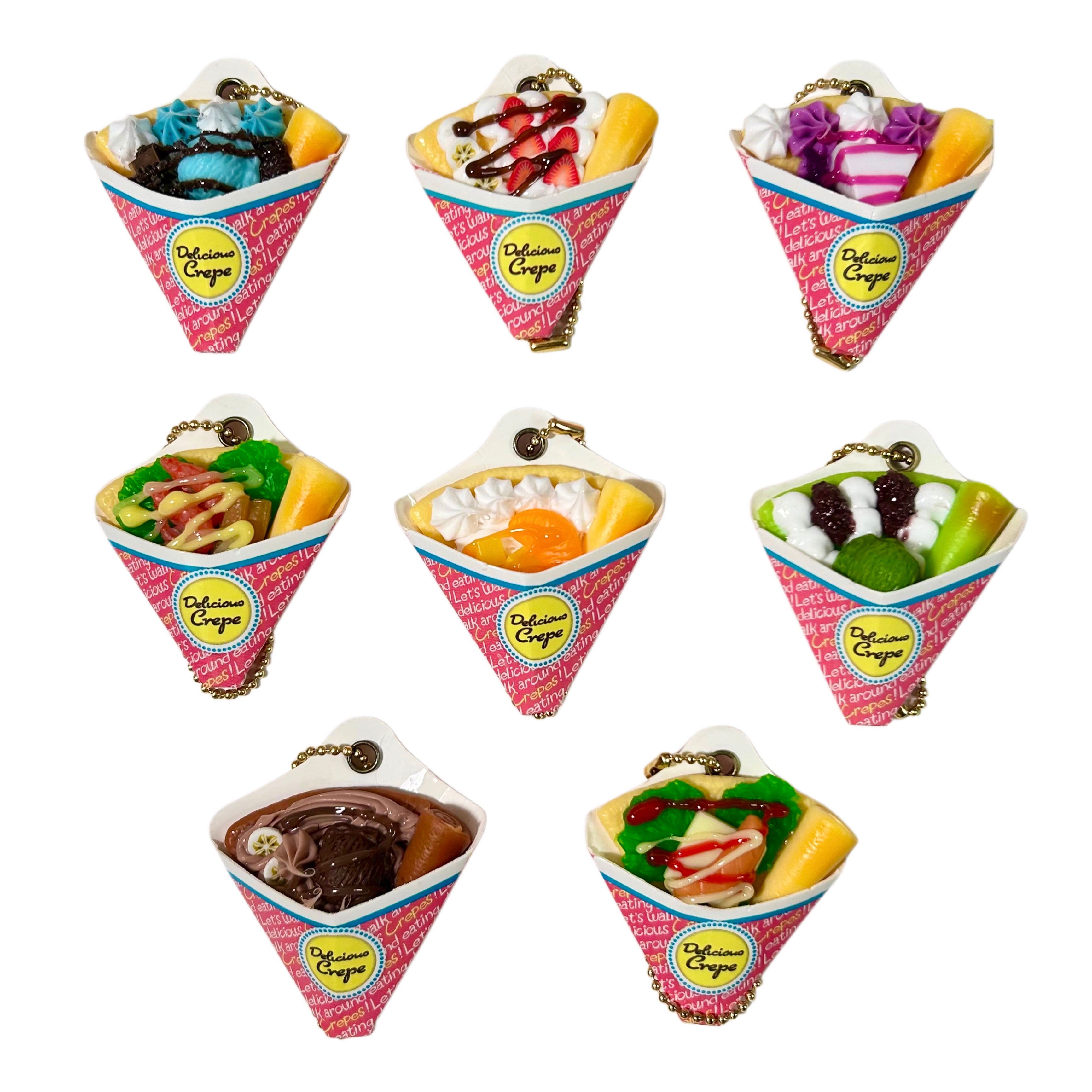 Delicious Crepe Mascot Gashapon Keychain