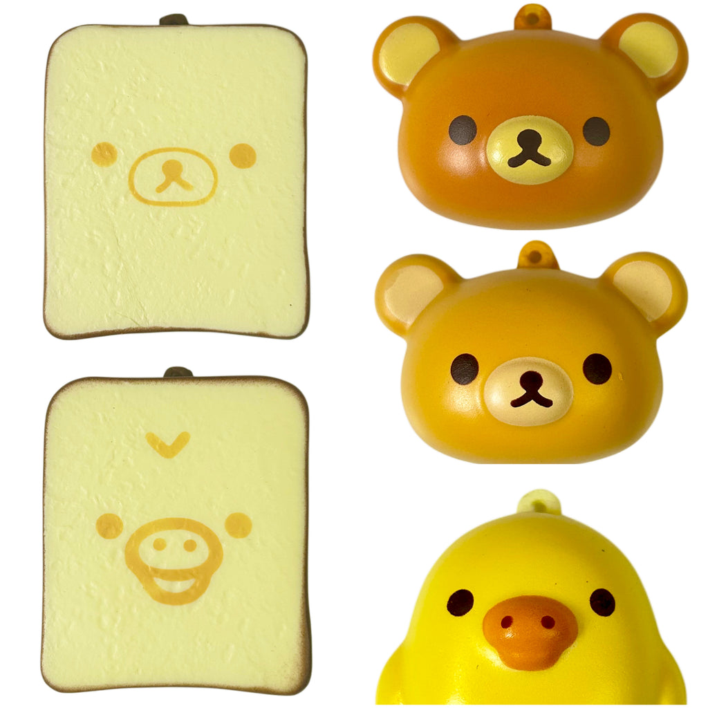 Rilakkuma Bakery Squishy Bread Gashapon Keychain