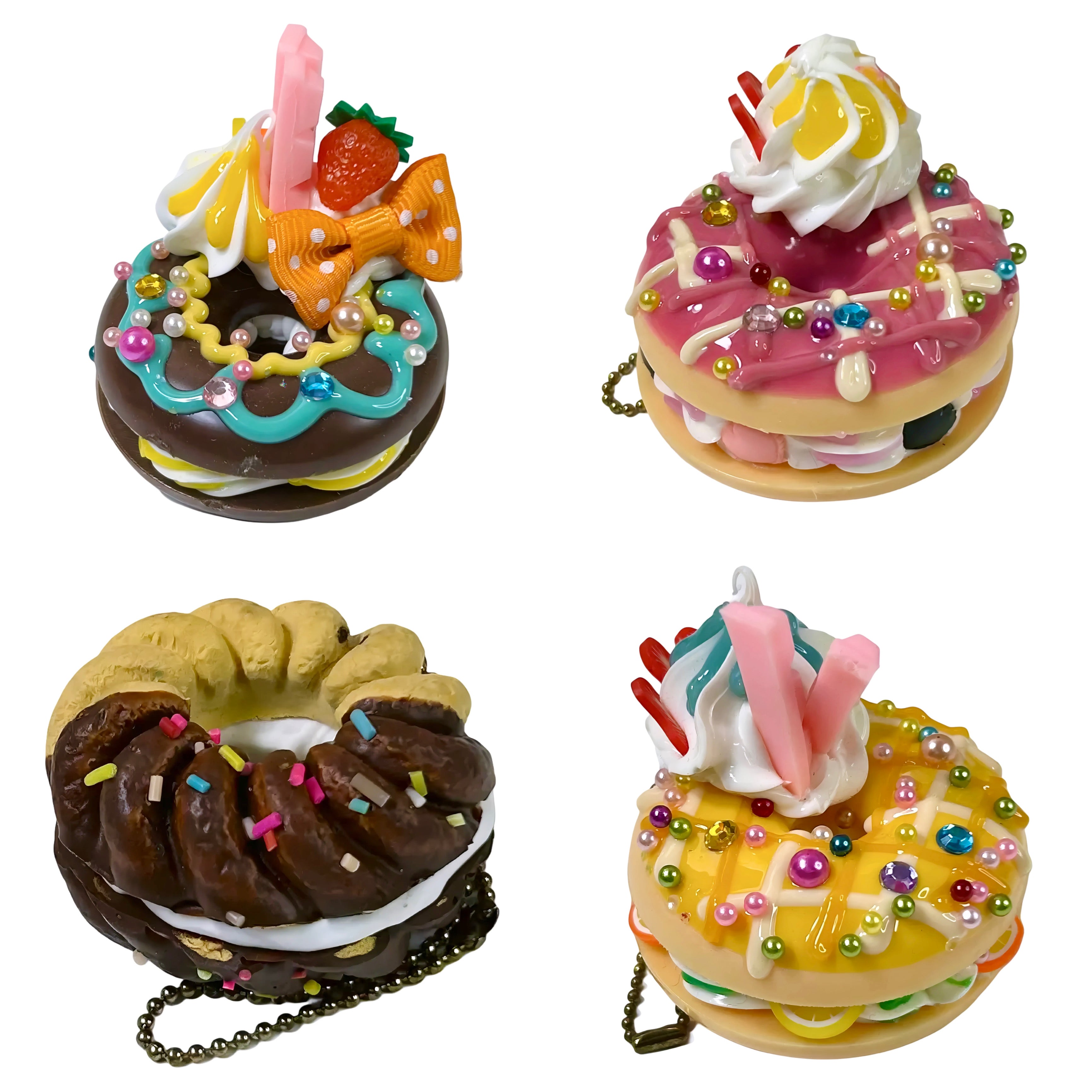 Donut Luxurious Decoden Sweets Gashapon Keychain