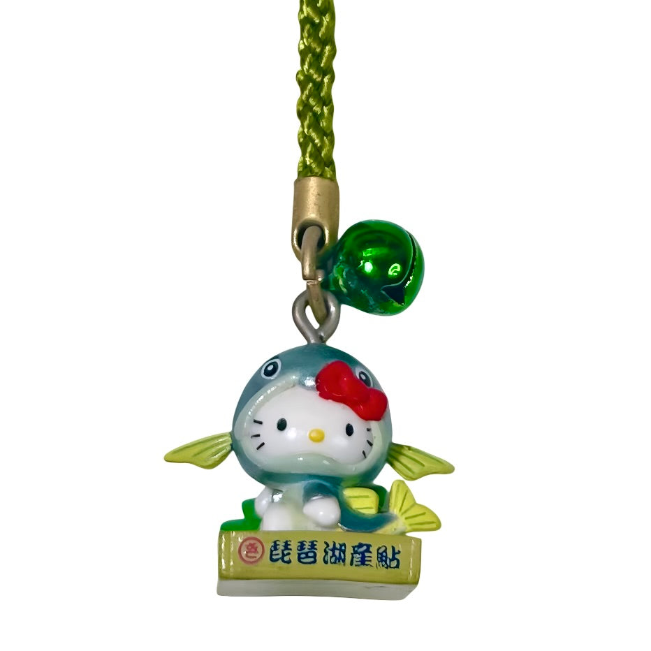 RARE Green 1976 Hello Kitty Gotochi Phone Strap Charms