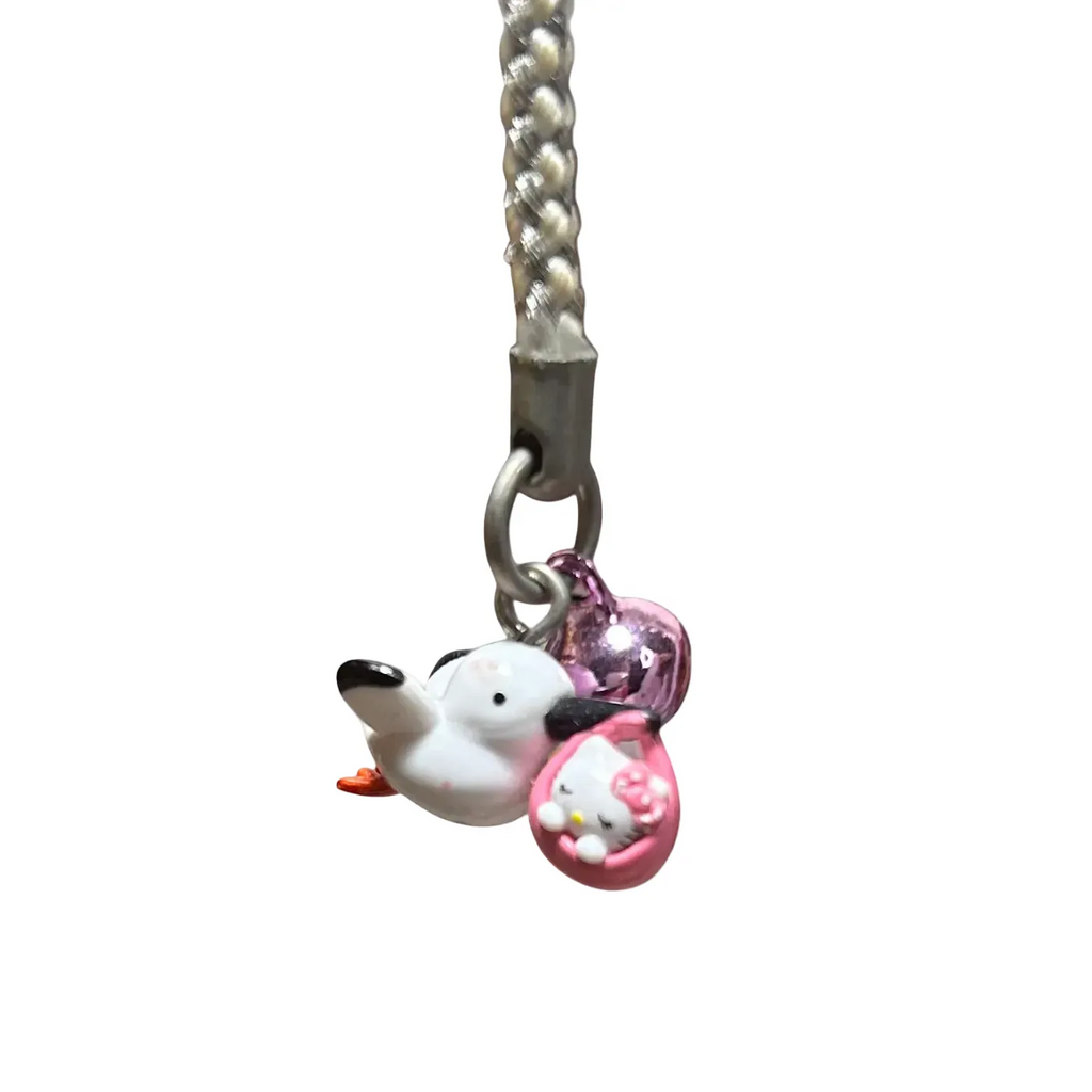 RARE Pink 1976 Hello Kitty Gotochi Phone Strap Charms