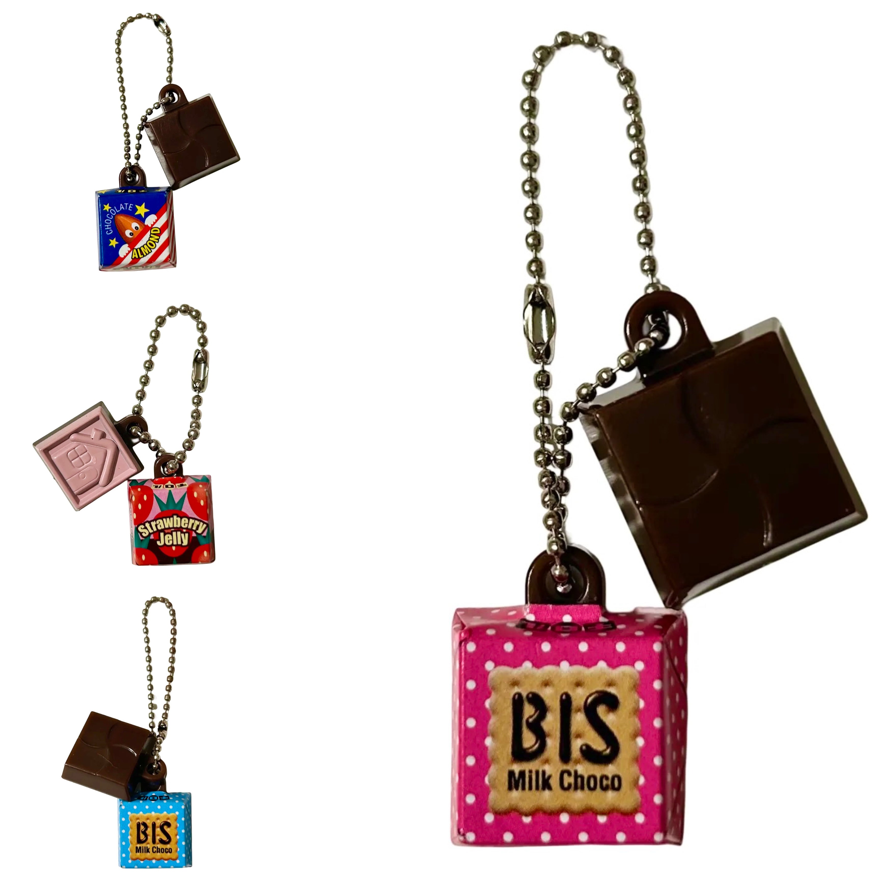 Miniature Chocolate Gashapon Keychain
