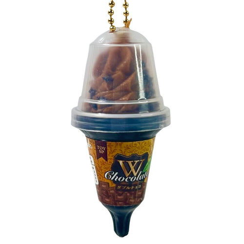 Chocolate Ice Cream Gashapon Keychain
