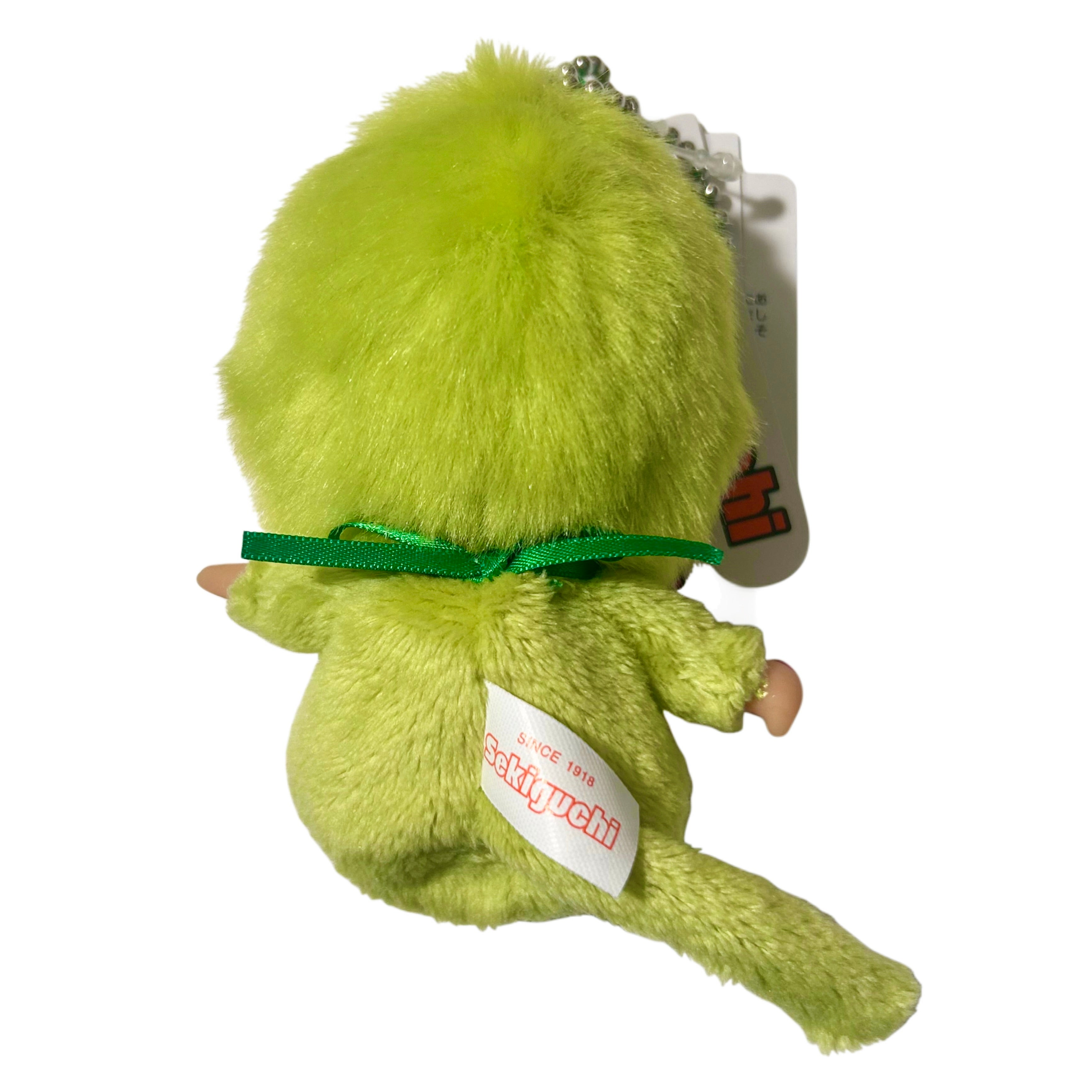 Sekiguchi Matcha Monchhichi Boy Bean-filled Plush Keychain Doll Toy