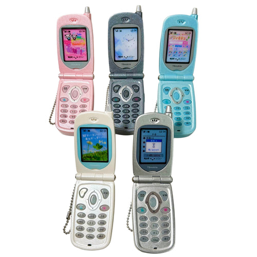 Audio Recording Flip Phone Gashapon Keychain