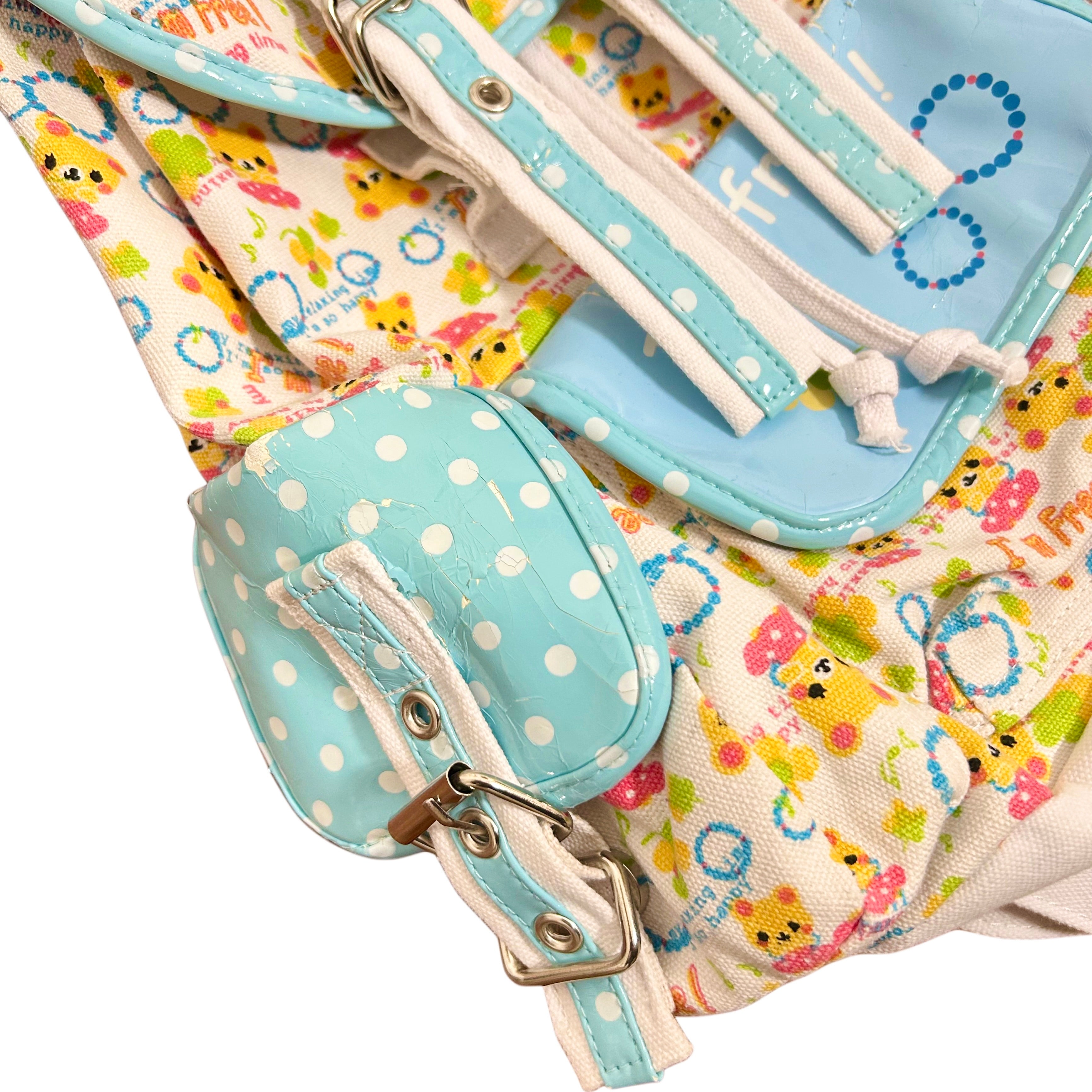 RARE Heisei Retro Sense of Mikasa Rainbow Backpack