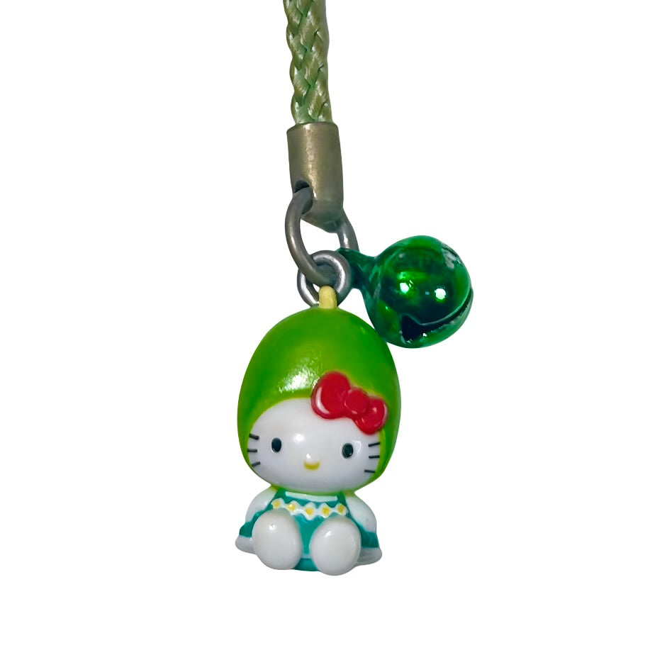 RARE Green 1976 Hello Kitty Gotochi Phone Strap Charms