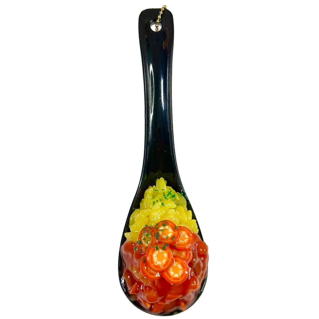 Realistic Spoon Food Gashapon Keychain