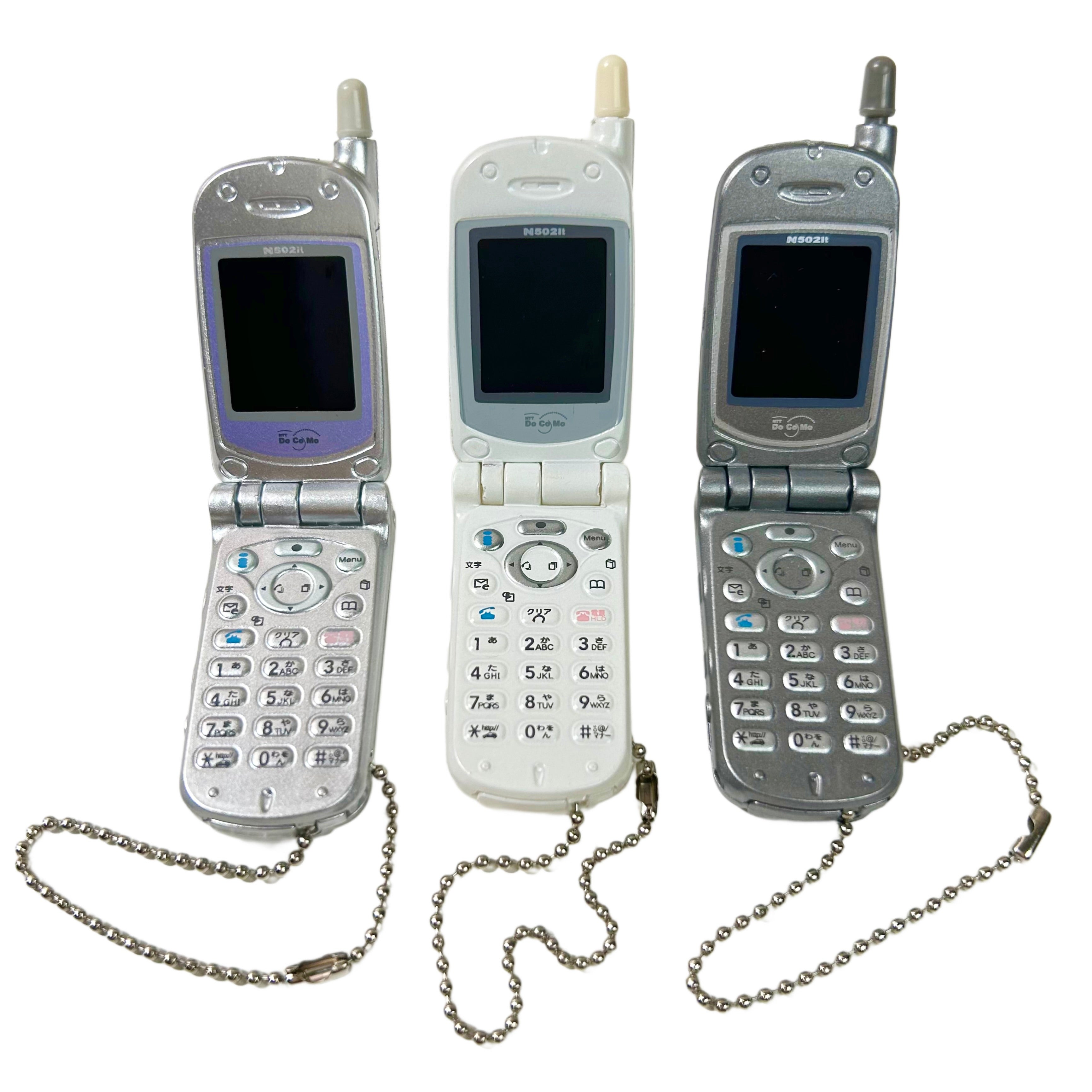Docomo NEC N502it Flip Phone Keychain Gashapon