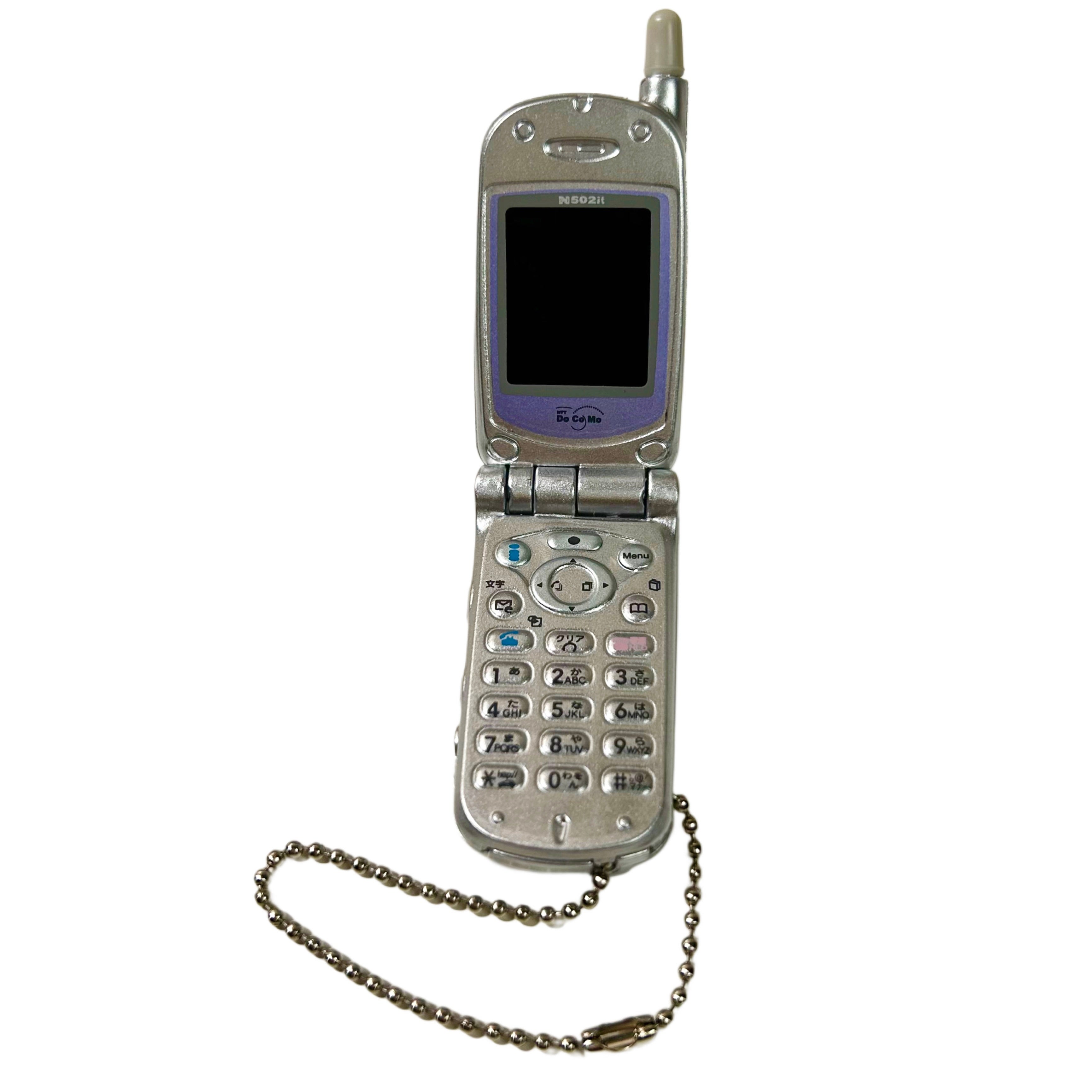 Docomo NEC N502it Flip Phone Keychain Gashapon