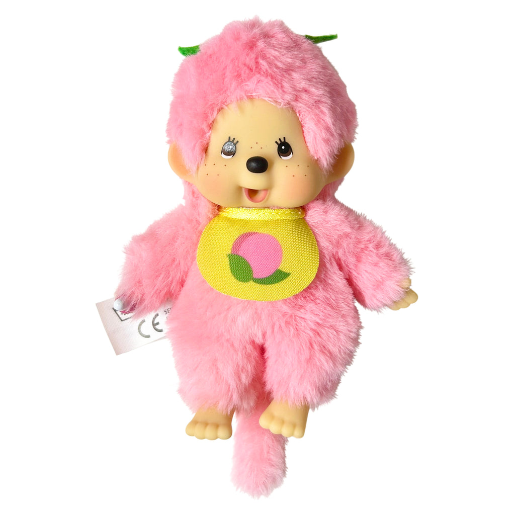 Peach Monchhichi Plush Doll