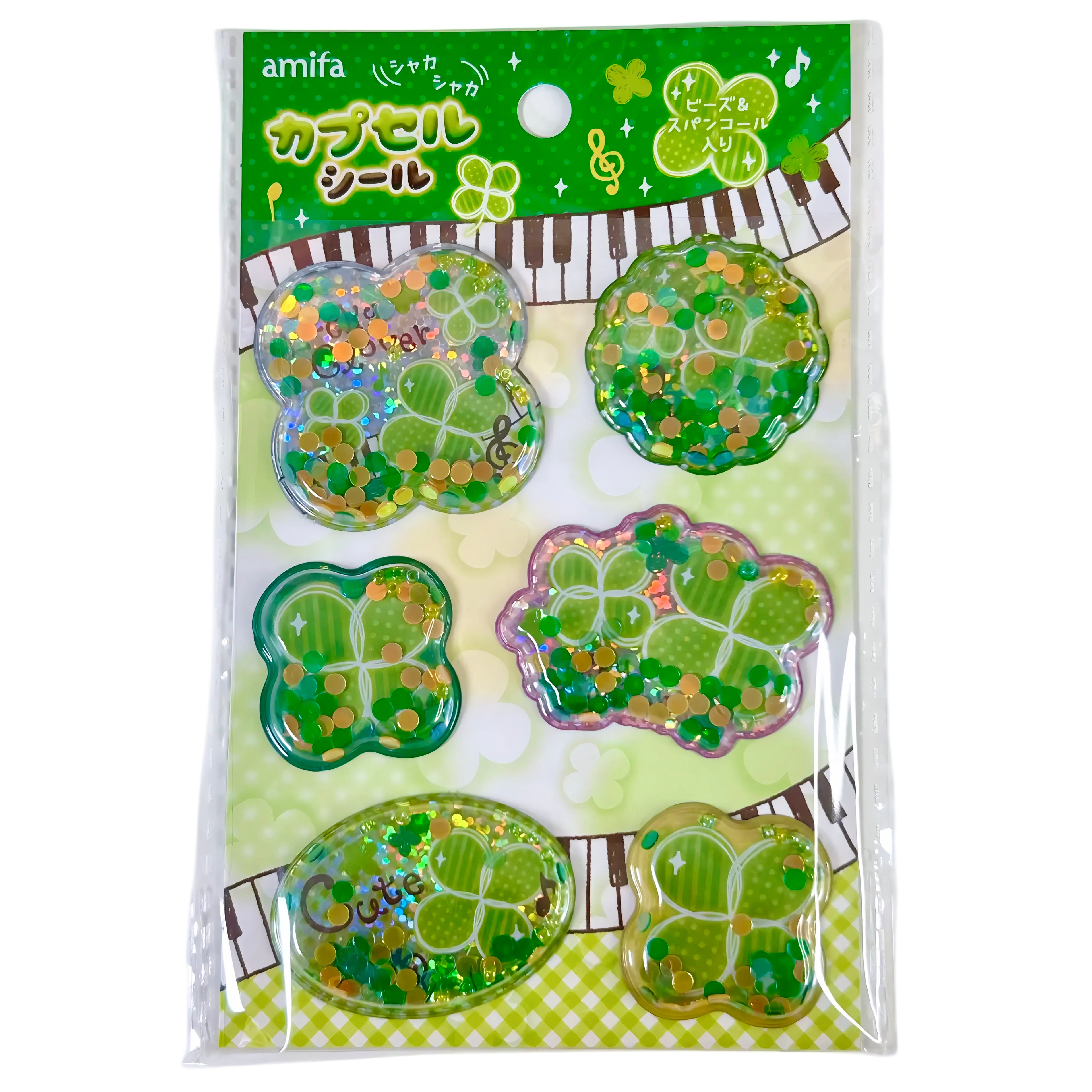 Amifa Clover Water Sticker Sheet