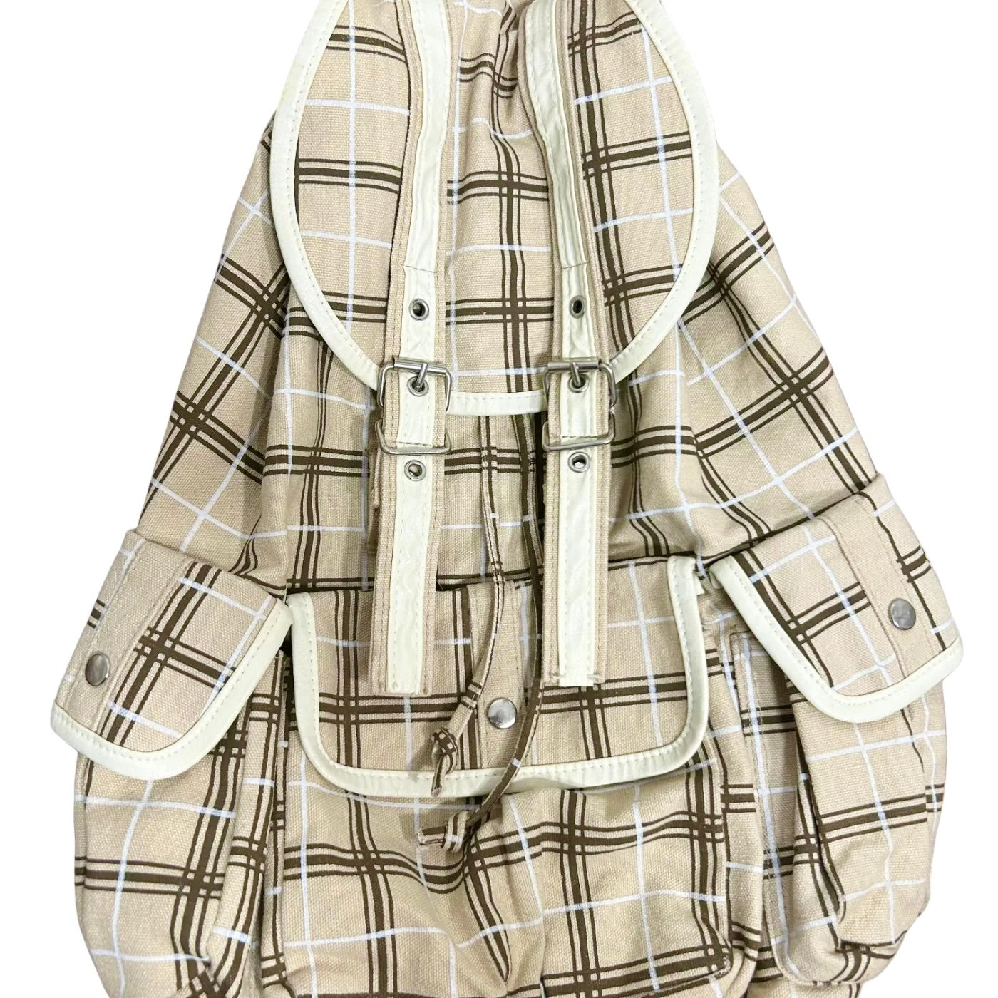 RARE Heisei Retro Plaid Igari Style Backpack