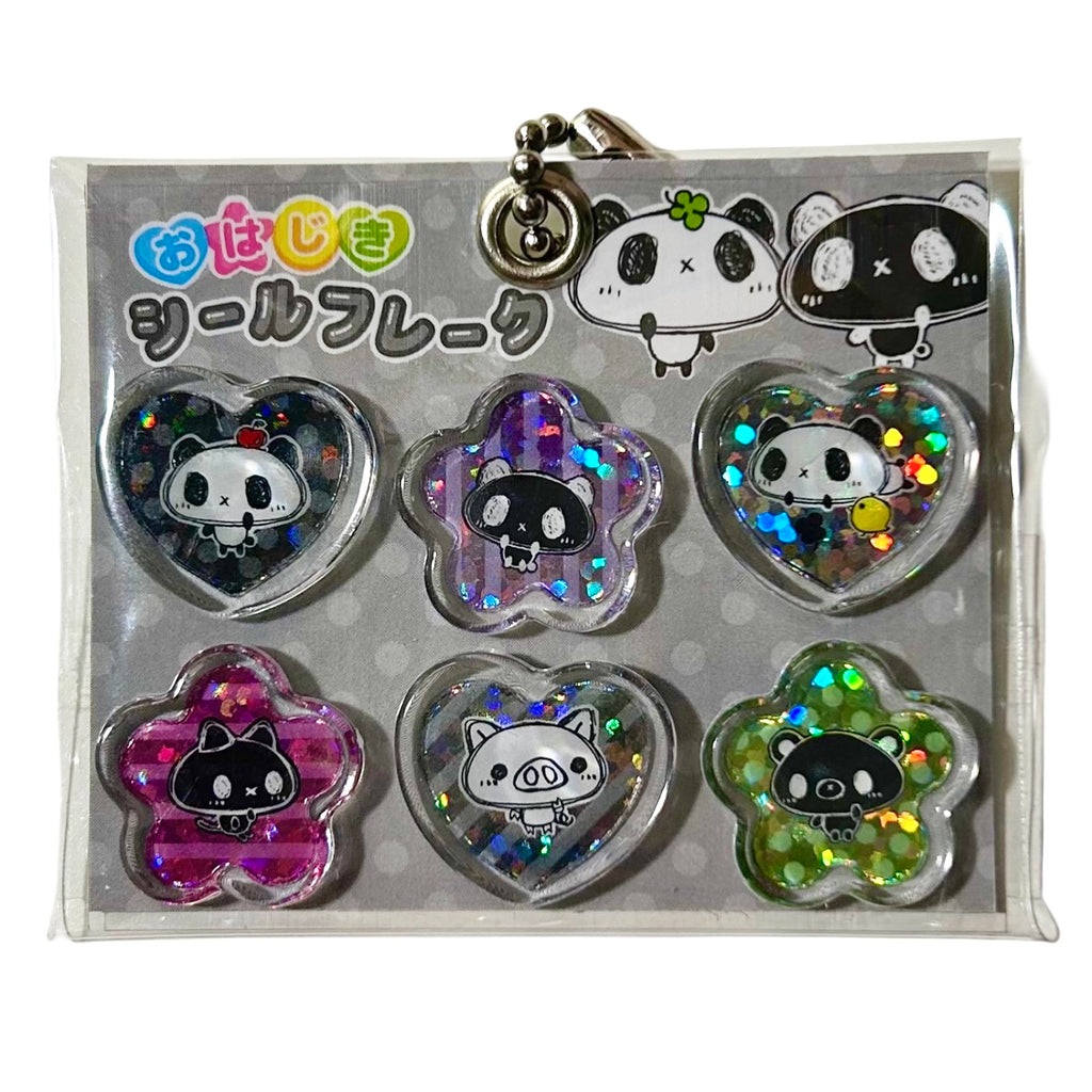 Heisei Retro Puff Sticker Gashapon Keychains