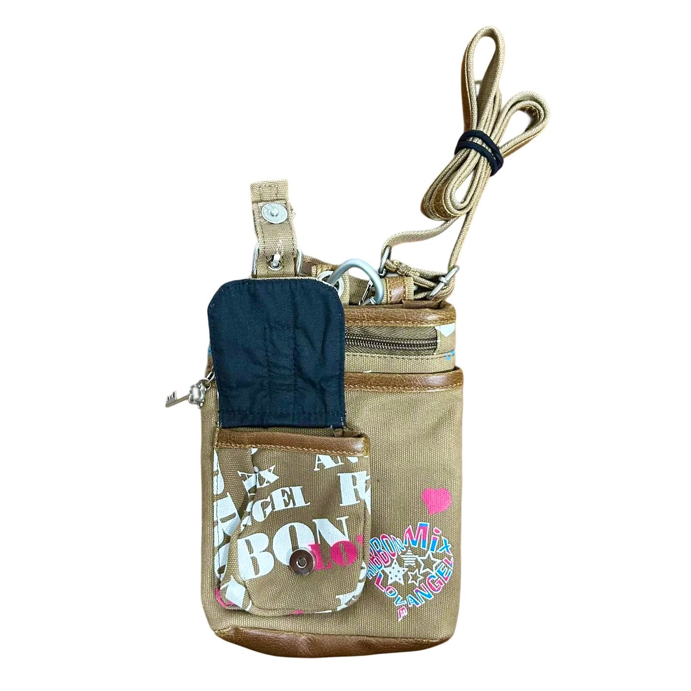 RARE Sense Of Mikasa Ribbon Mix Love Angel Crossbody Bag