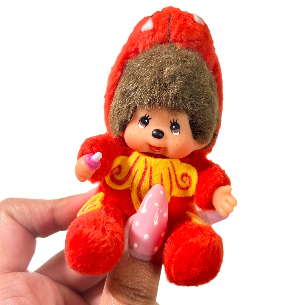 Okinawa Red Dragon Limited Shisa Monchhichi Keychain