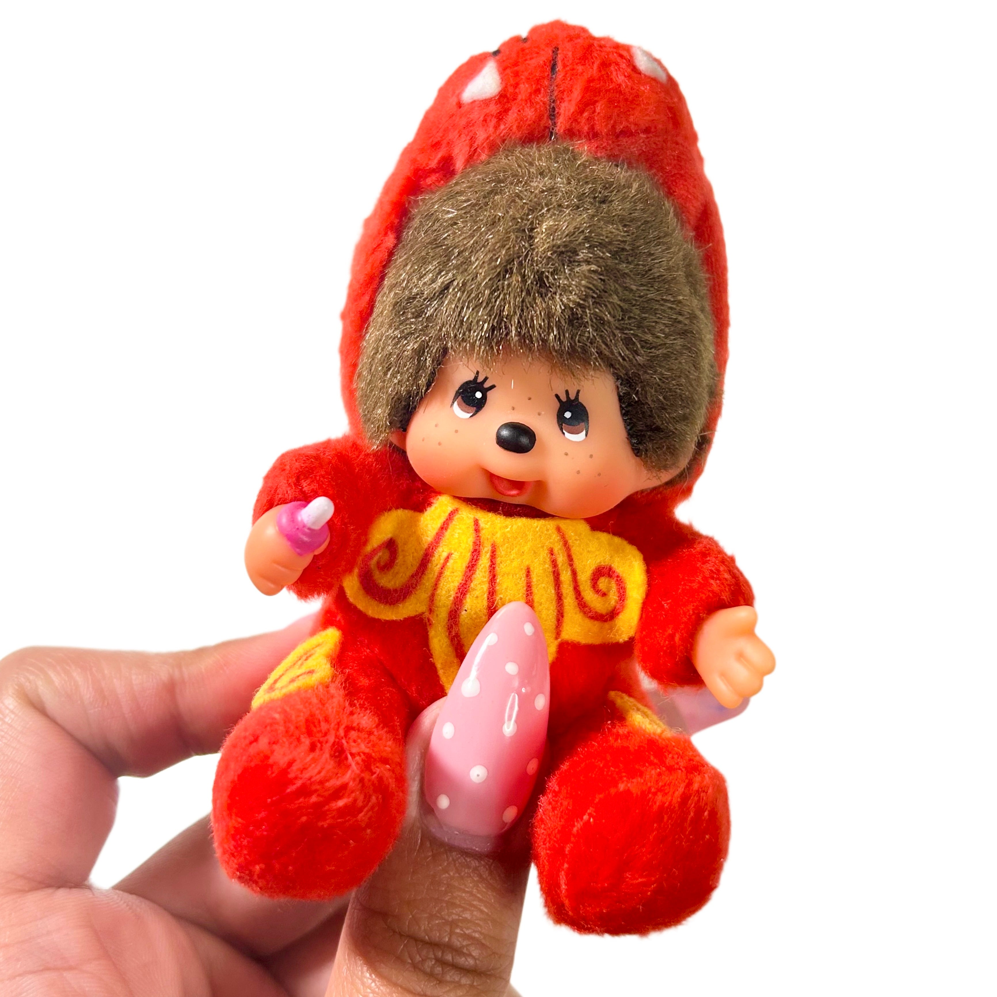 Okinawa Red Dragon Limited Shisa Monchhichi Keychain