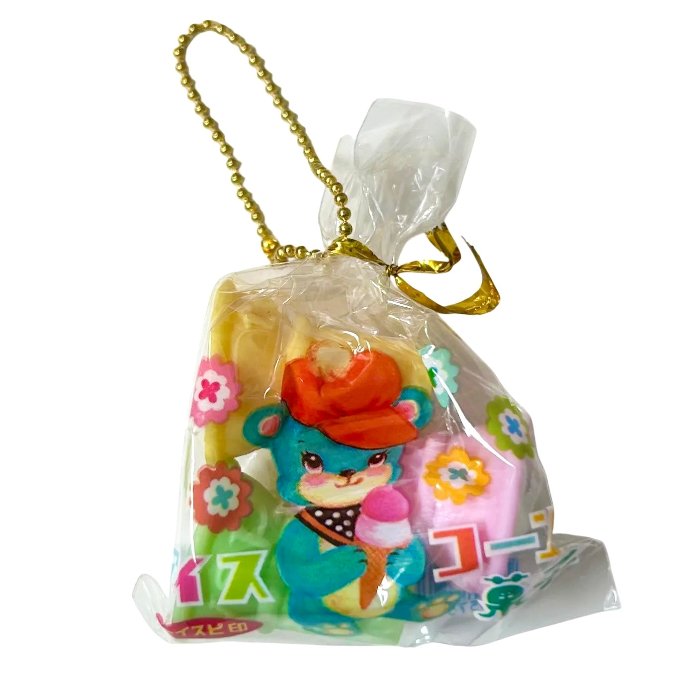 Bear Ice Cream Cones Gashapon Keychain
