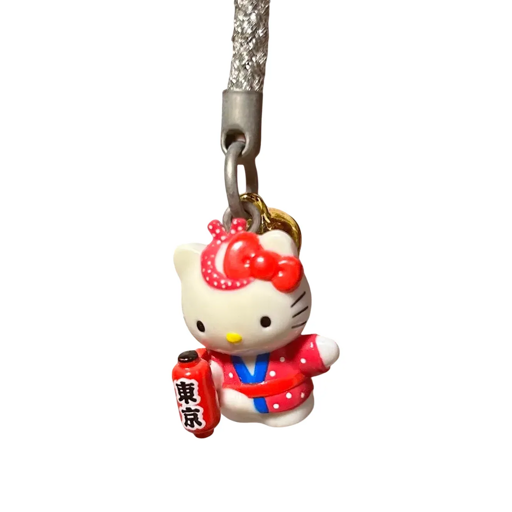 RARE Red 1976 Hello Kitty Gotochi Phone Strap Charms