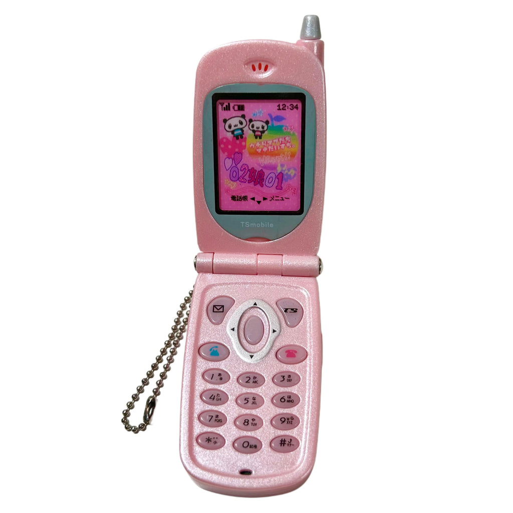 Audio Recording Flip Phone Gashapon Keychain