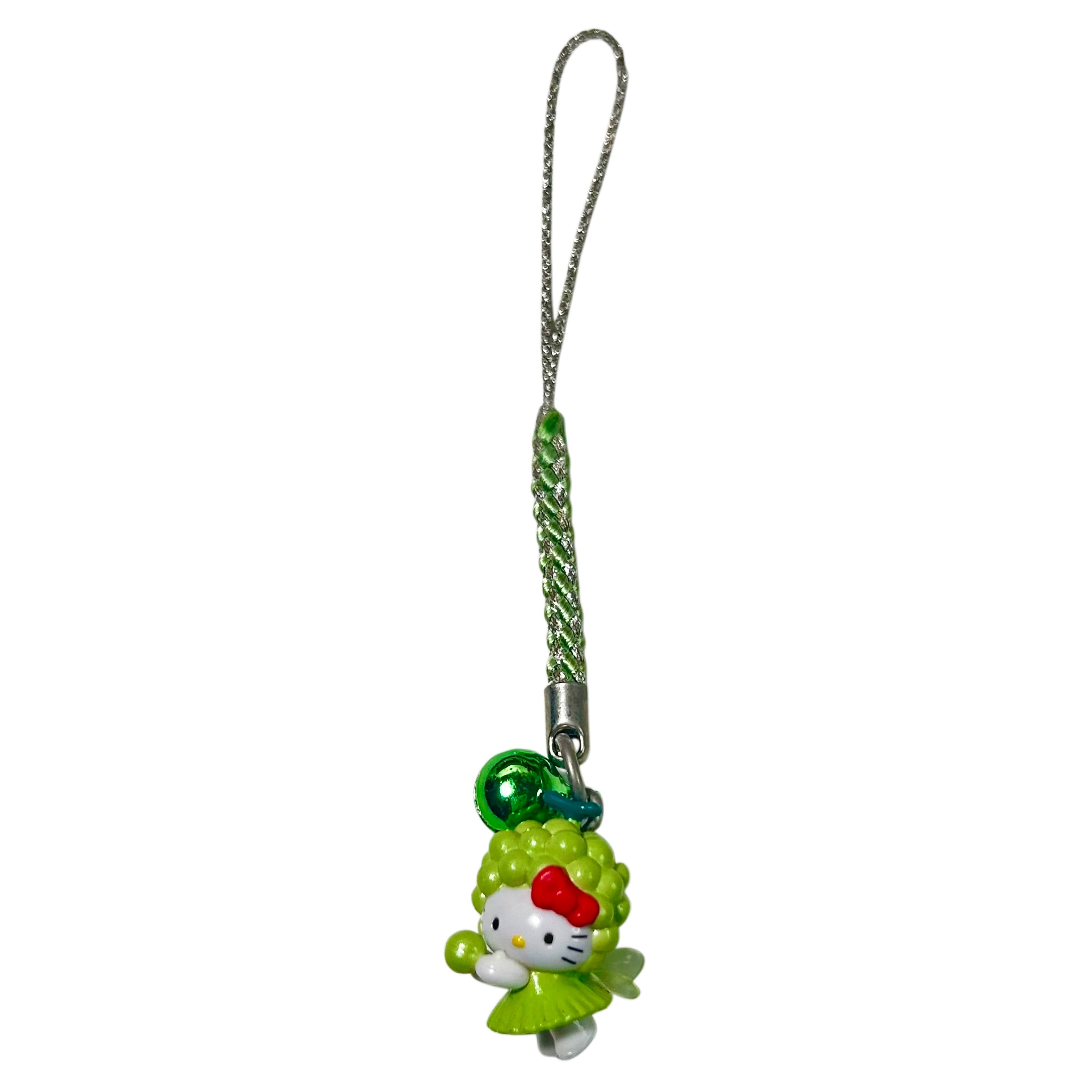 RARE Green 1976 Hello Kitty Gotochi Phone Strap Charms