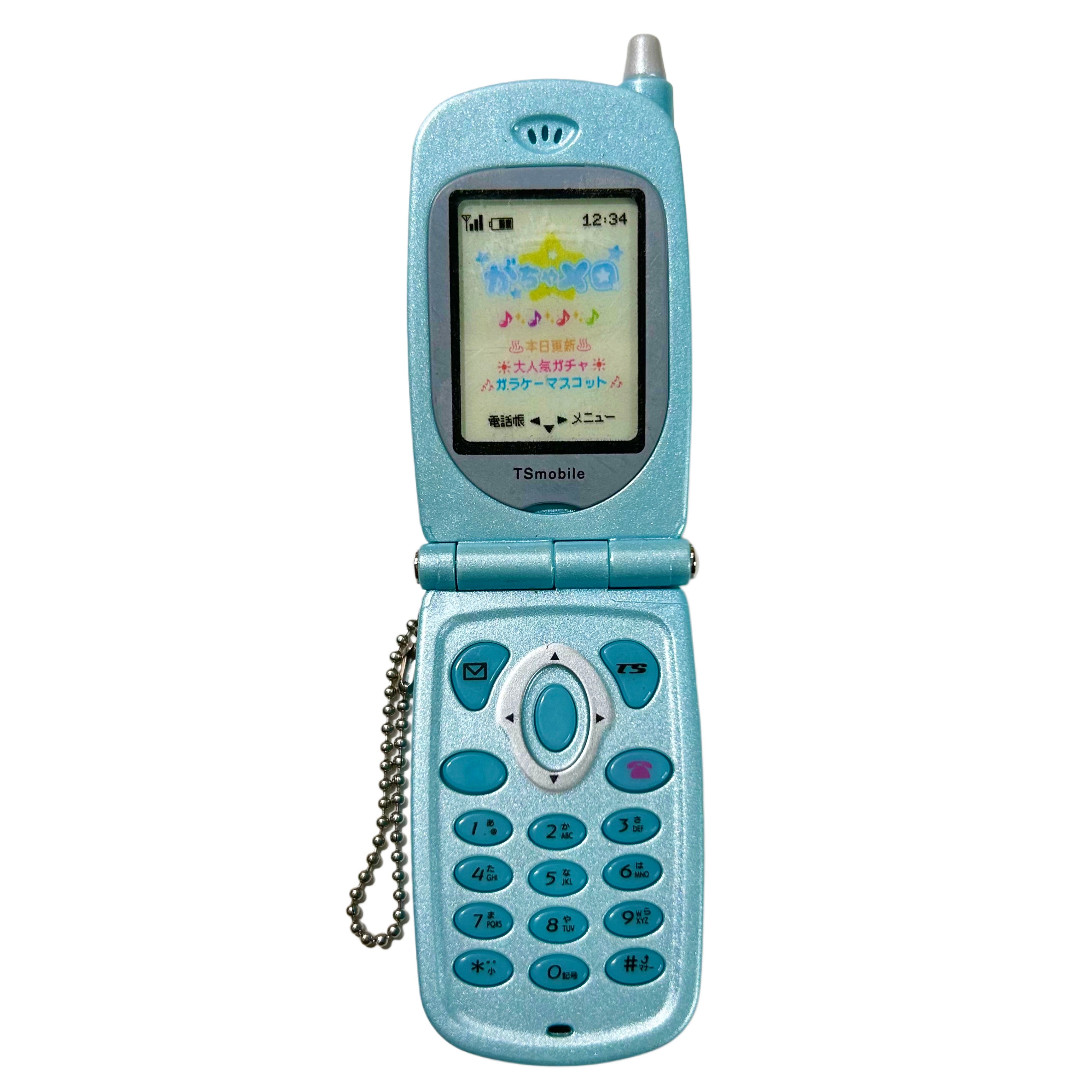 Audio Recording Flip Phone Gashapon Keychain