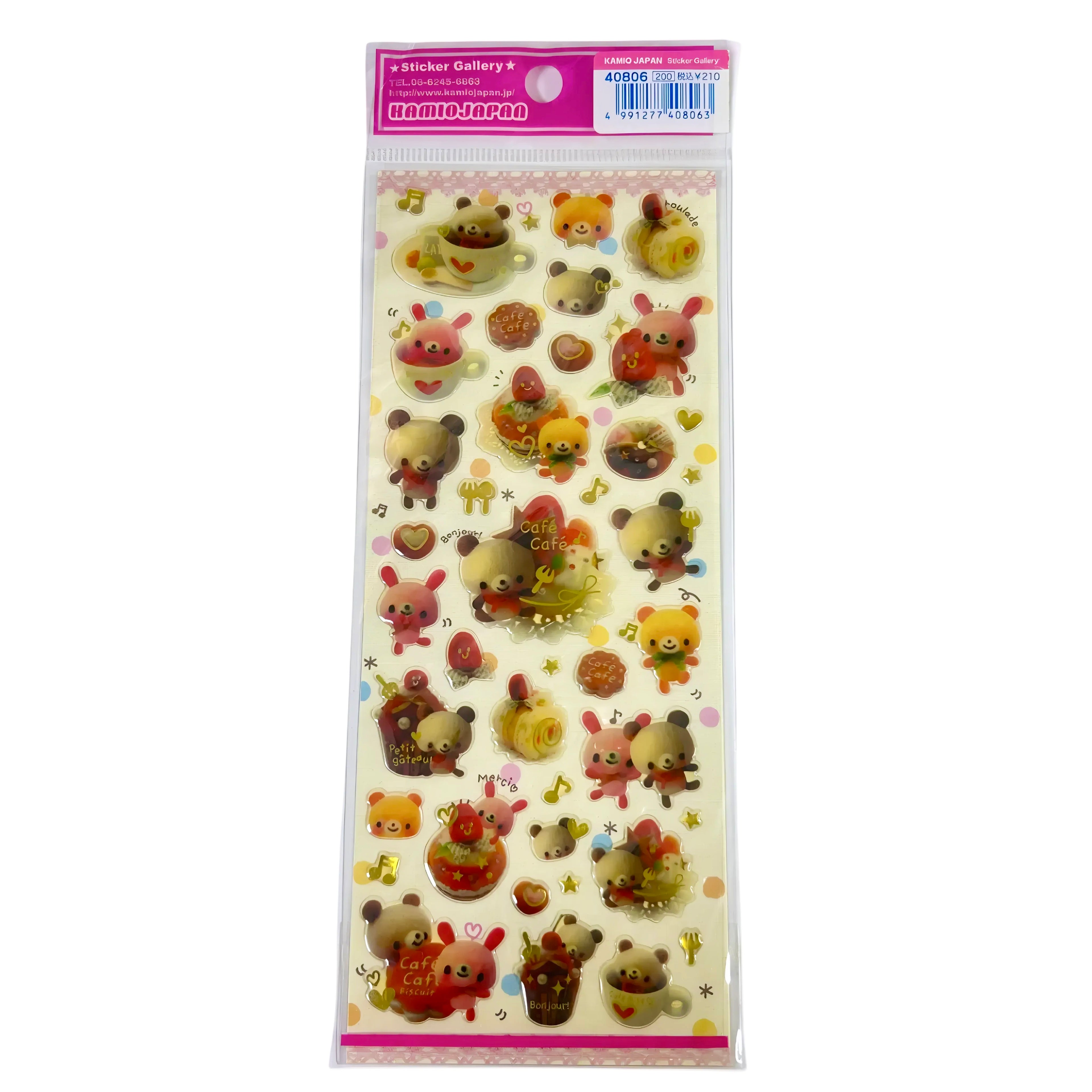 Hamio Bear Sticker Sheet