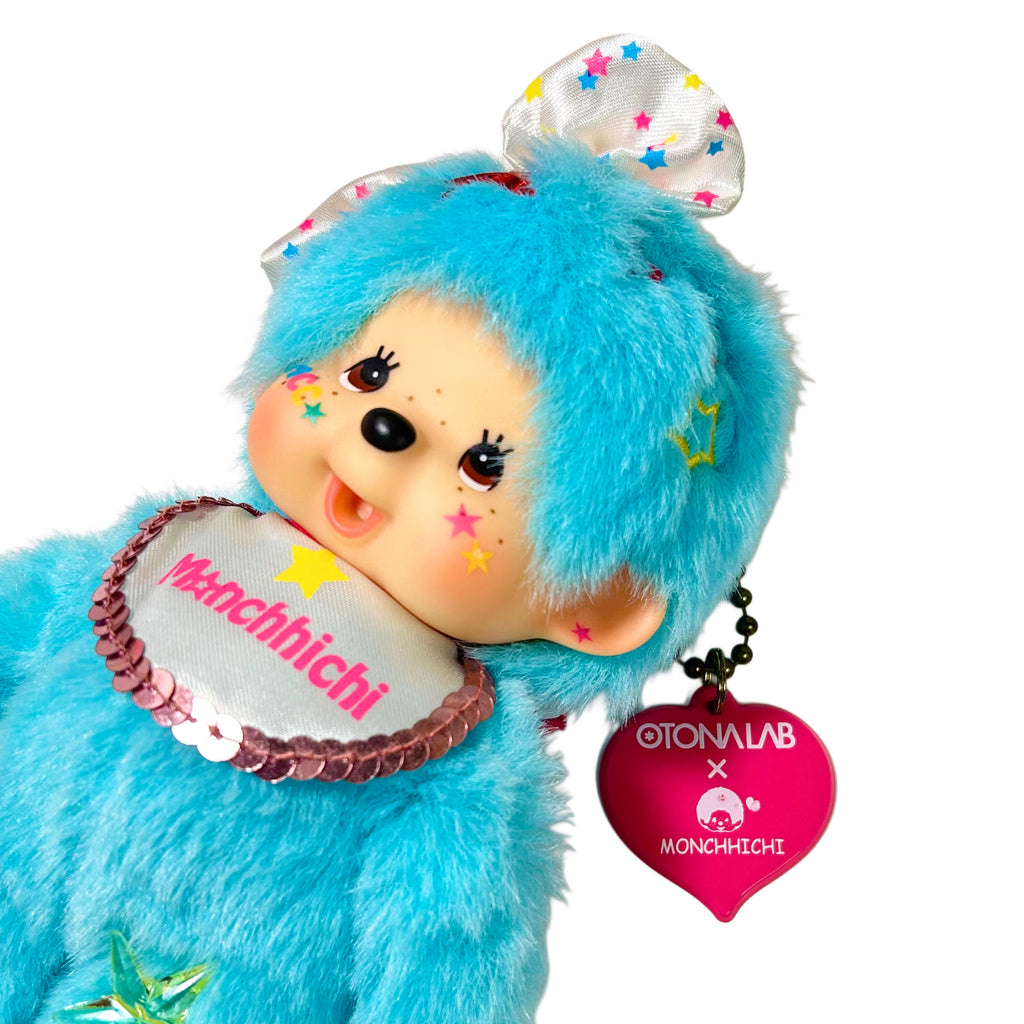 EXTREMELY RARE OTONALAB Light Blue Girl Monchhichi Keychain