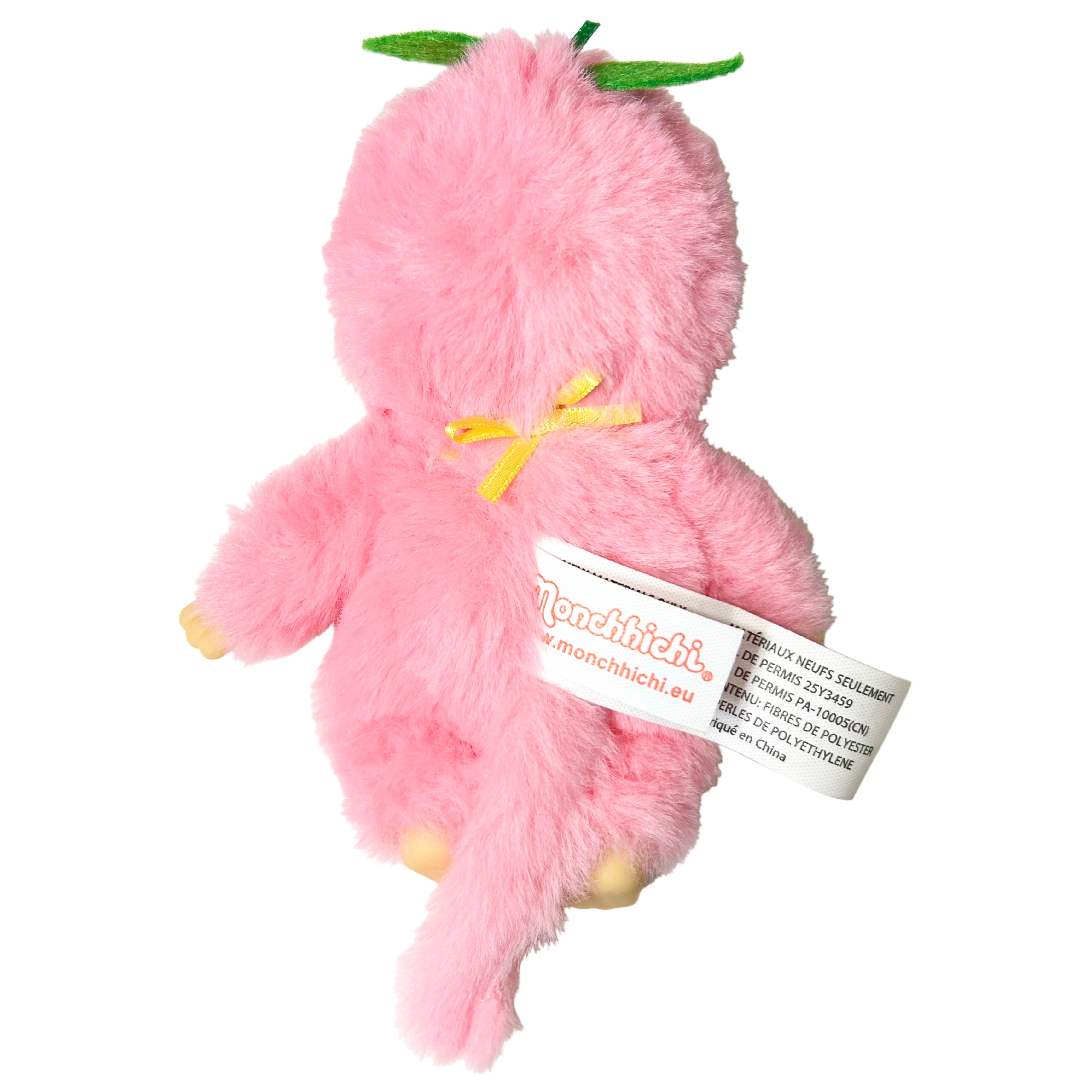 Peach Monchhichi Plush Doll
