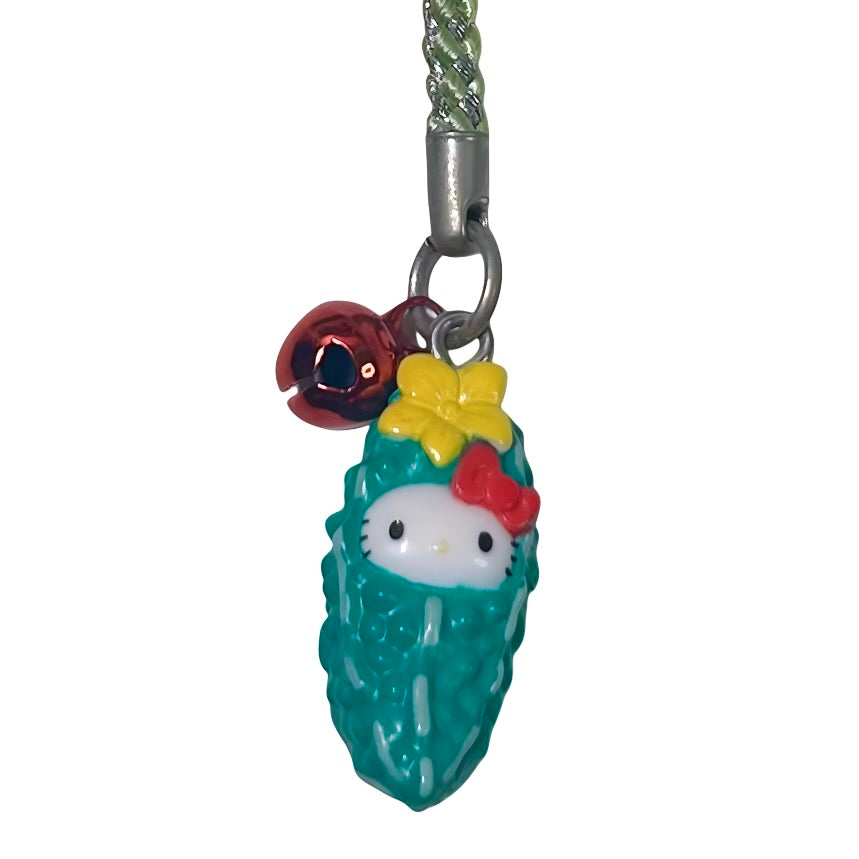 RARE Green 1976 Hello Kitty Gotochi Phone Strap Charms