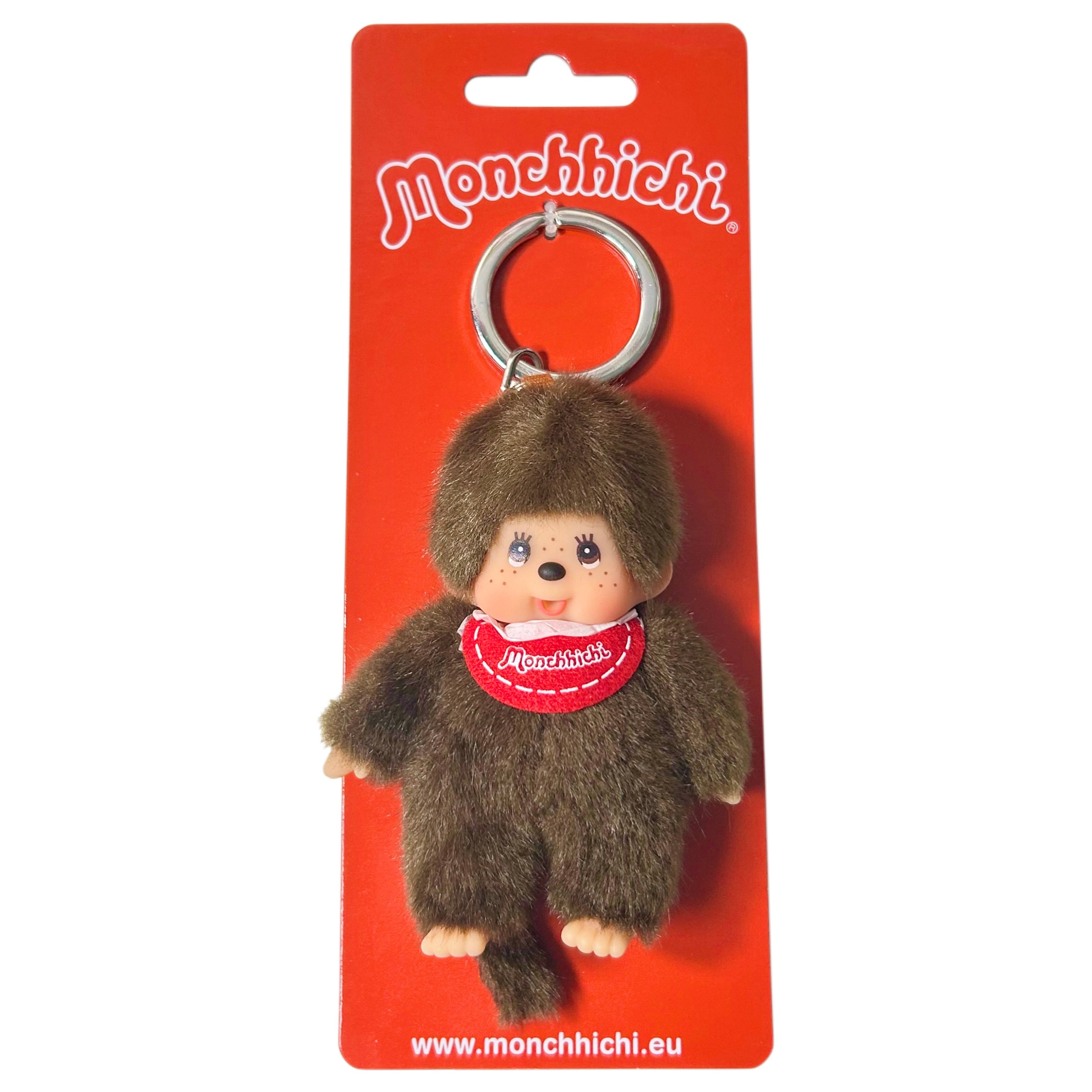 Monchhichi Classic 4” Red Boy Keychain