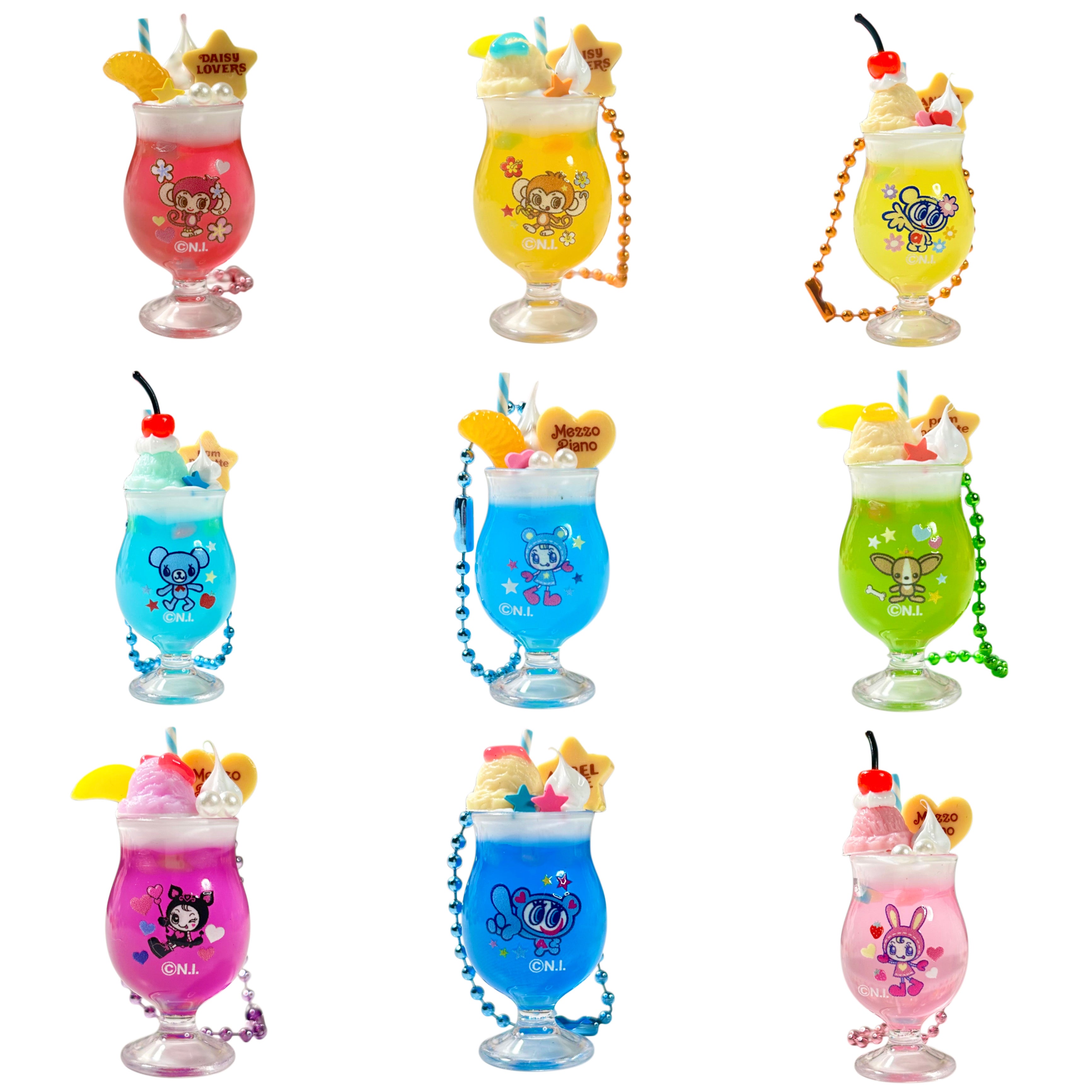 Mezzo Piano Melon Cream Soda Gashapon Keychain