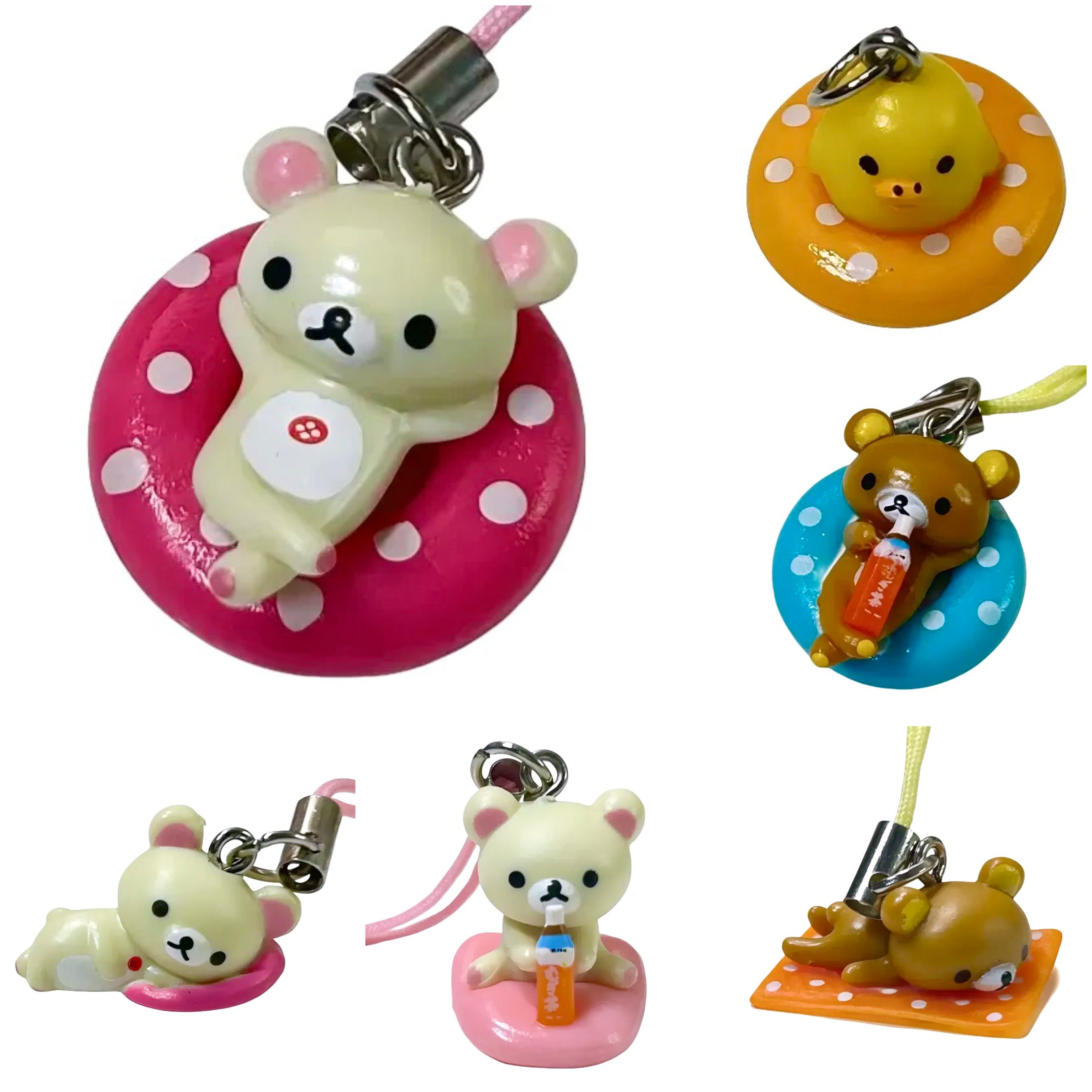 Rilakkuma Beach Day Phone Strap
