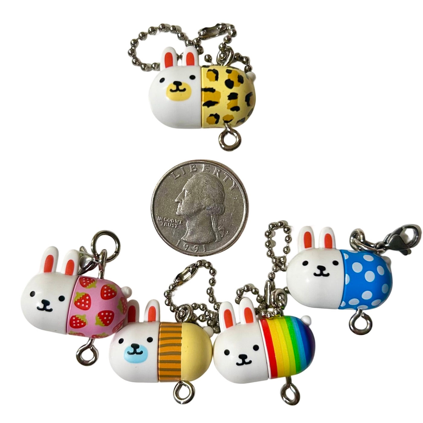Pill bunny Gashapon Keychain