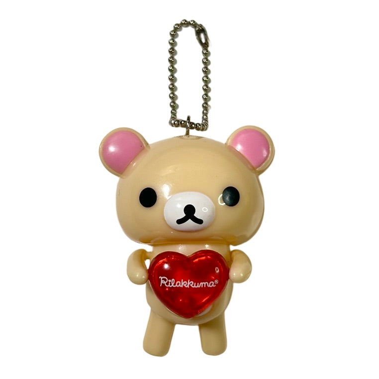 Korilakkuma Heart Ragdoll Keychain