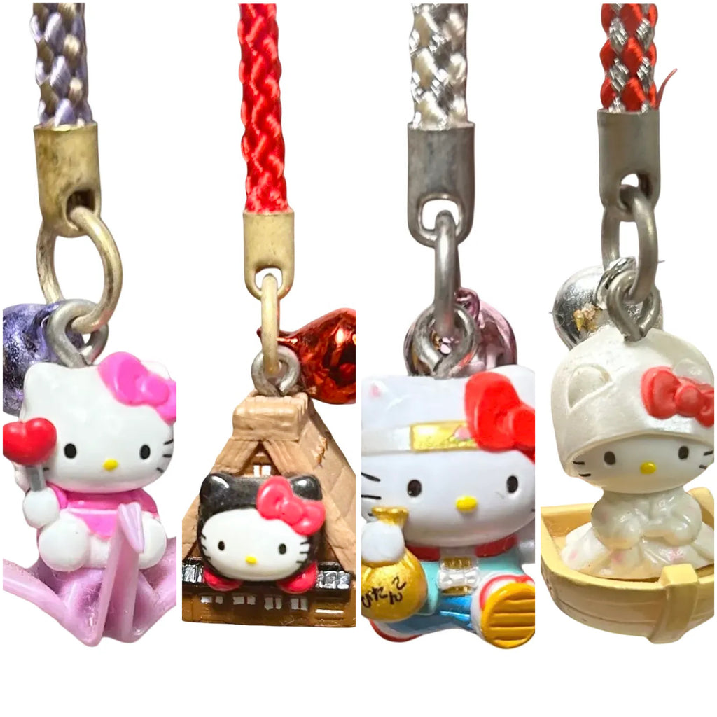 RARE 1976 Hello Kitty Gotochi Phone Strap Charms