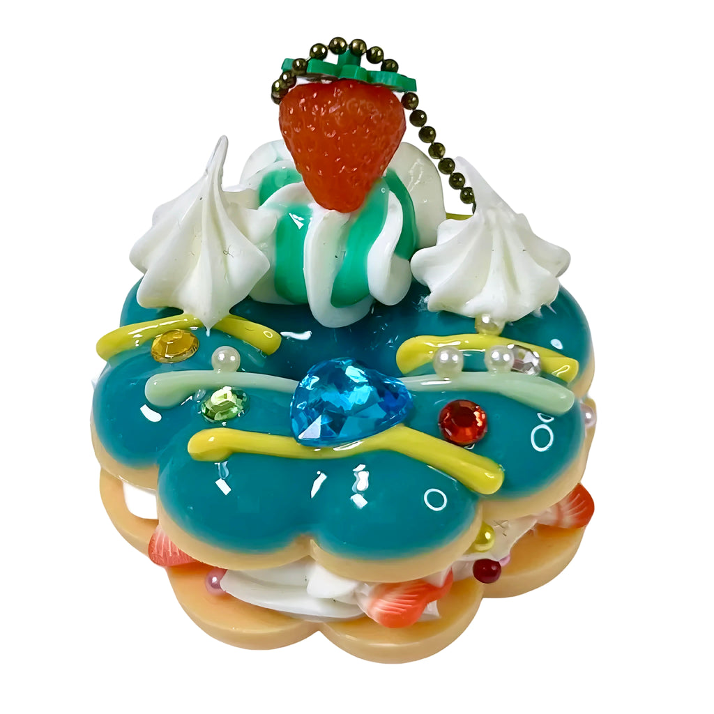 Creme Filled Donut Luxurious Decoden Sweets Gashapon Keychain