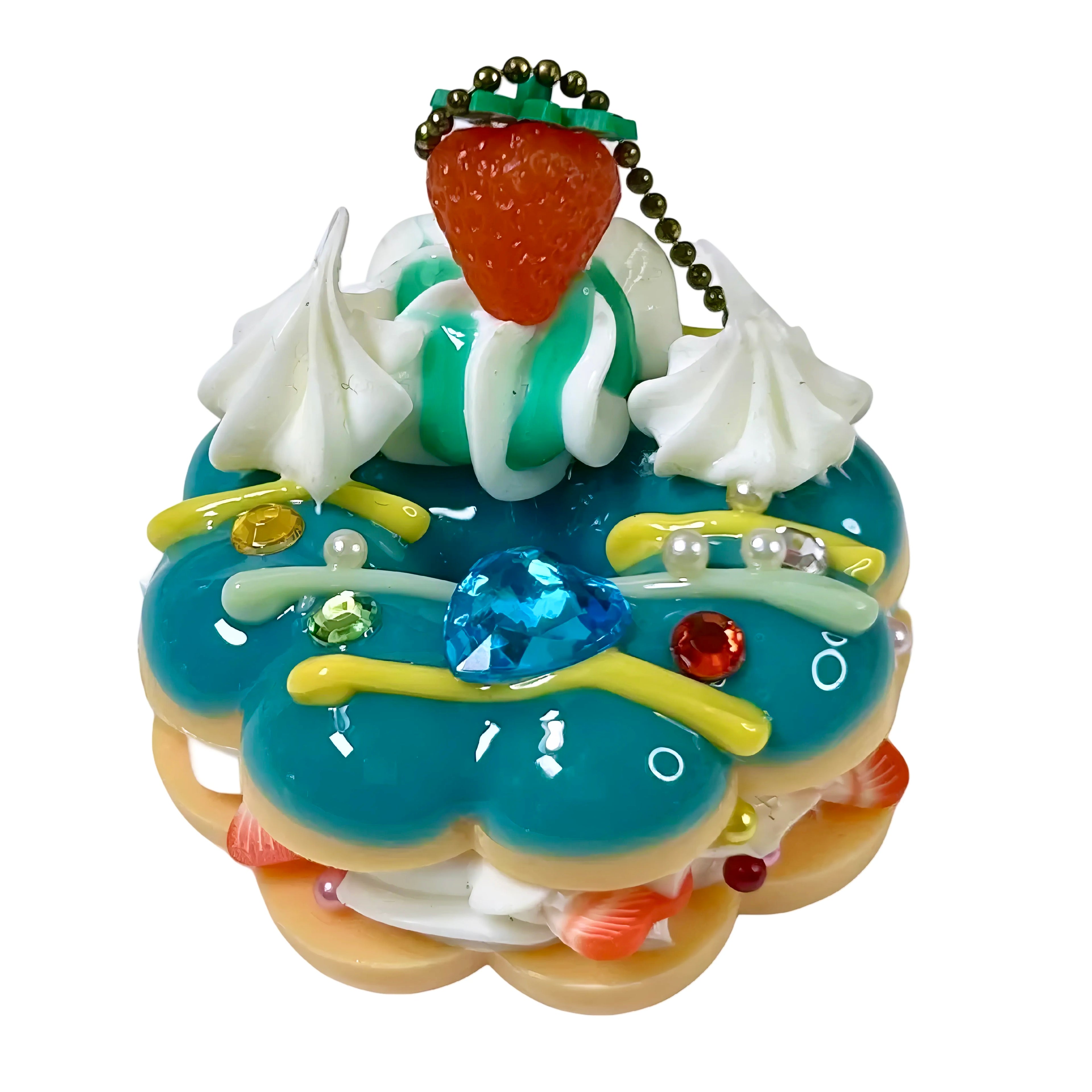 Creme Filled Donut Luxurious Decoden Sweets Gashapon Keychain