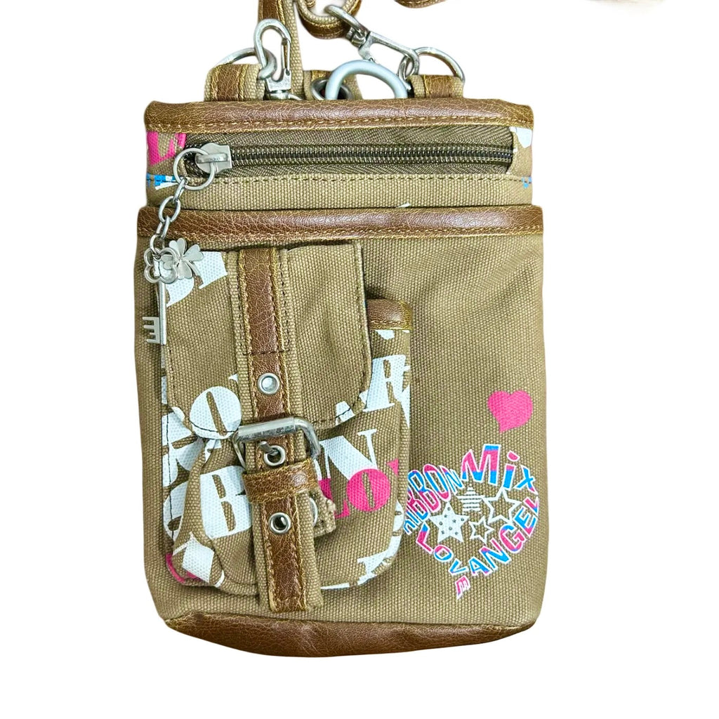 RARE Sense Of Mikasa Ribbon Mix Love Angel Crossbody Bag