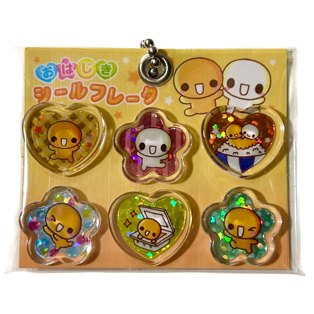 Heisei Retro Puff Sticker Gashapon Keychains