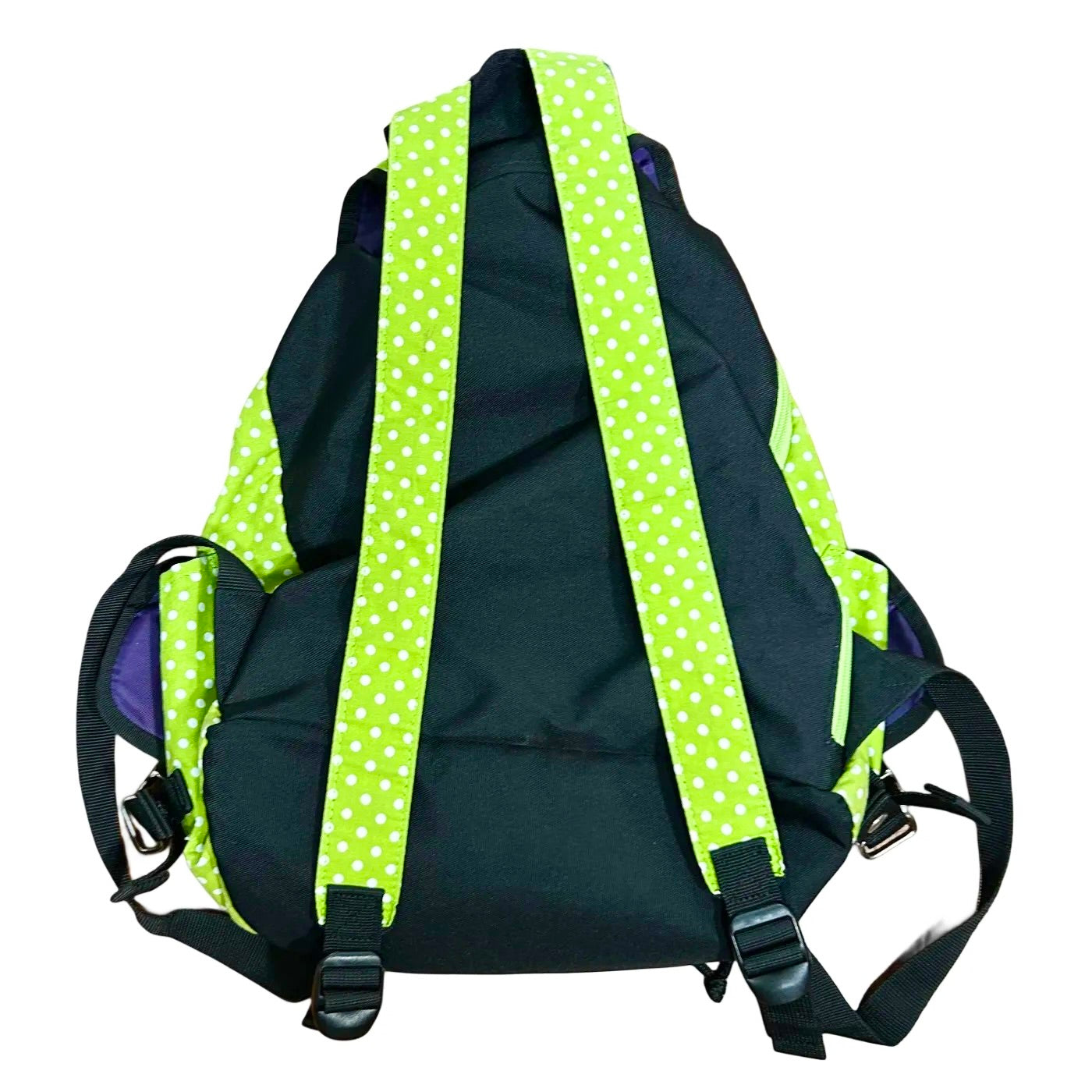 RARE Heisei Retro OliveDesOliveSac Green Polka Dot Backpack