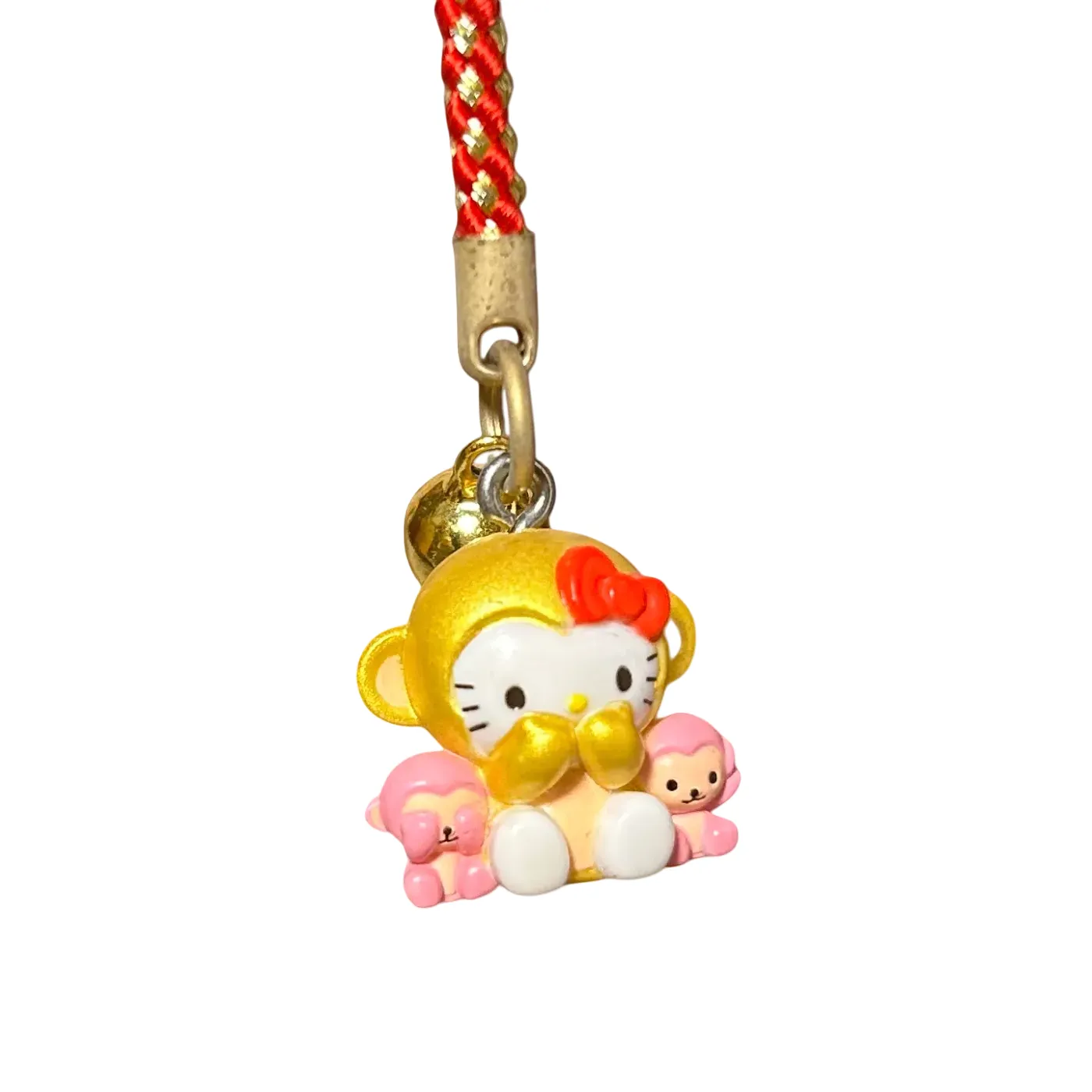 RARE Yellow 1976 Hello Kitty Gotochi Phone Strap Charms
