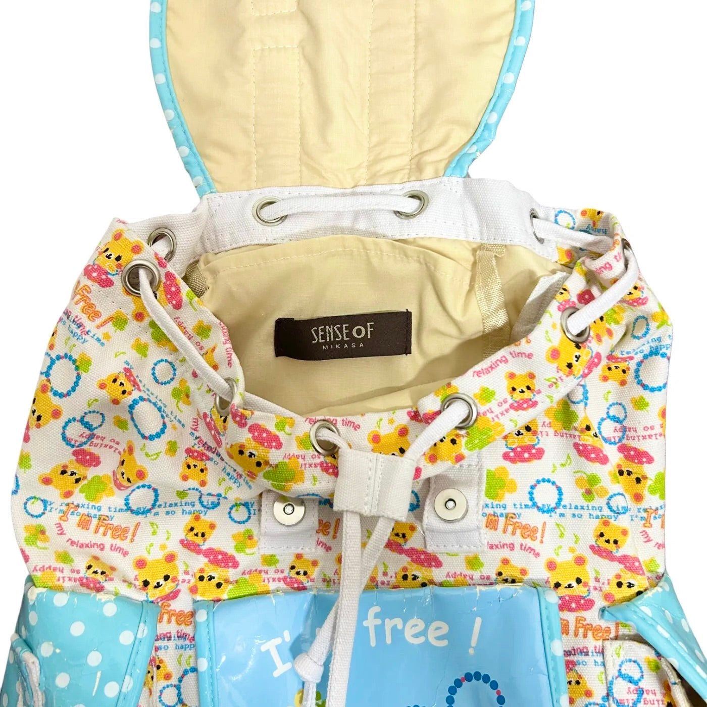 RARE Heisei Retro Sense of Mikasa Rainbow Backpack