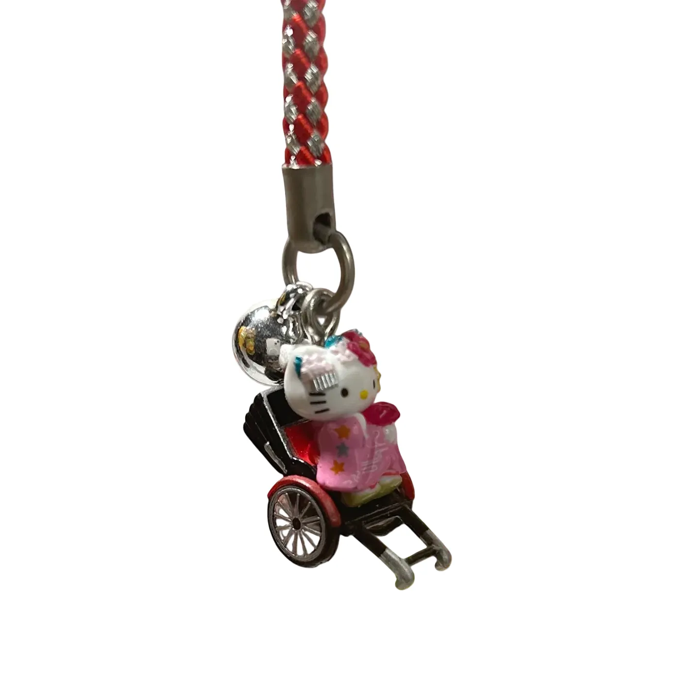 RARE Pink 1976 Hello Kitty Gotochi Phone Strap Charms