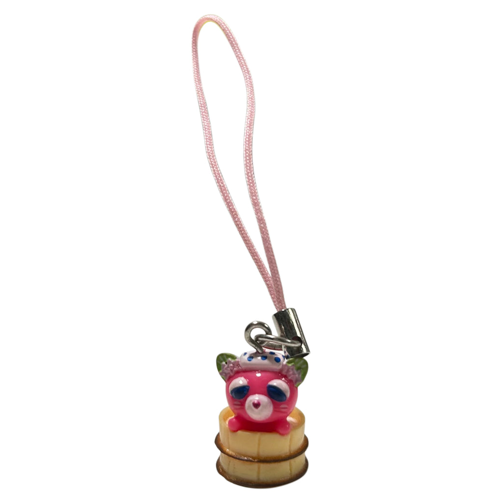 Ocha-Neko ItoEn Sakura Bathtub Phone Strap