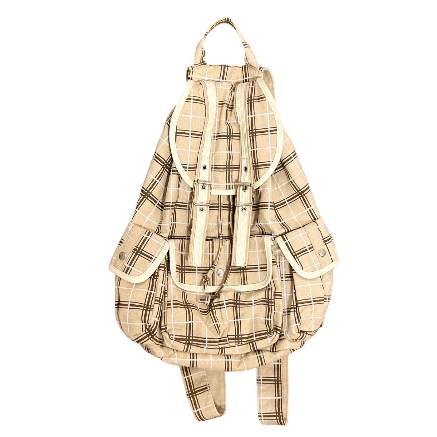 RARE Heisei Retro Plaid Igari Style Backpack