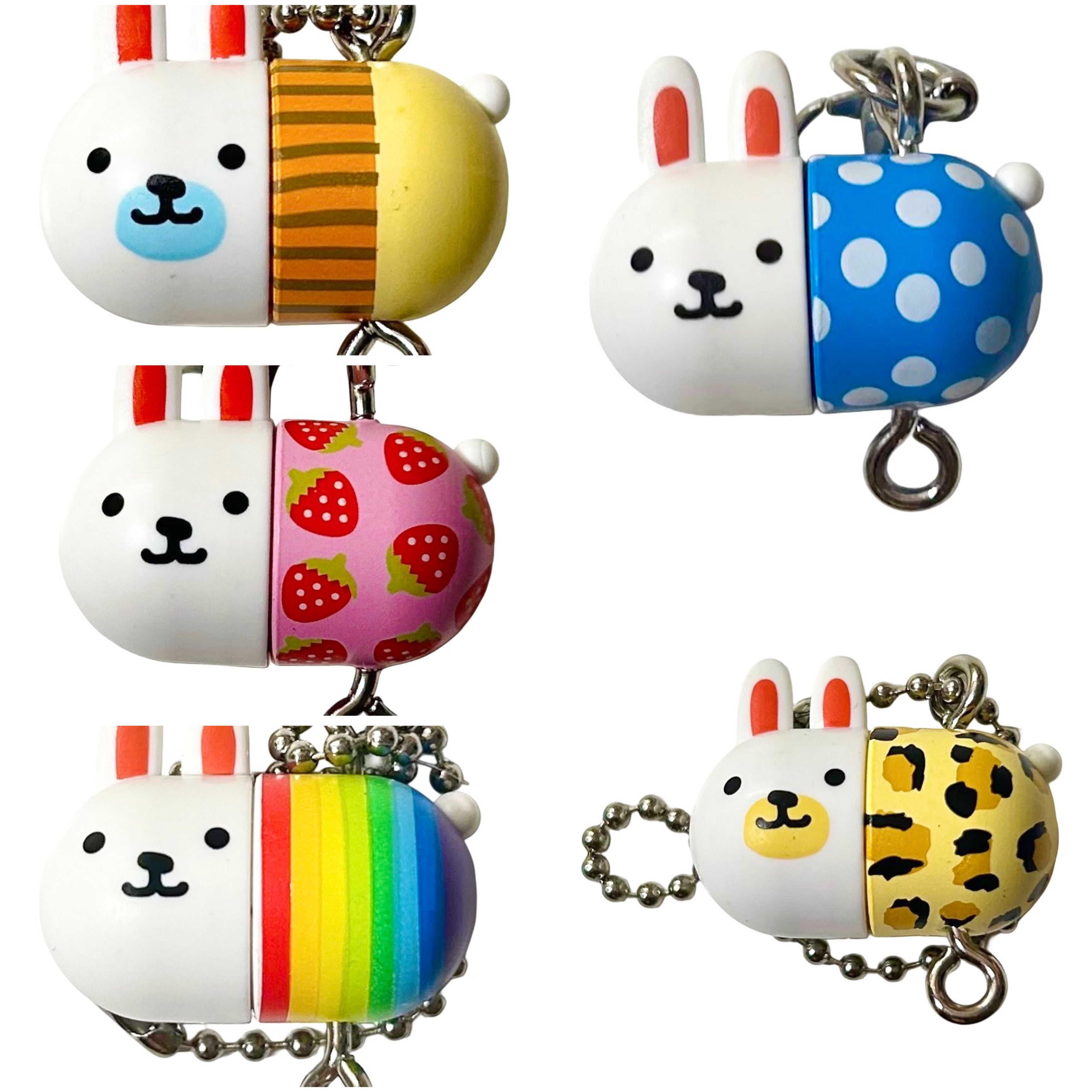 Pill bunny Gashapon Keychain