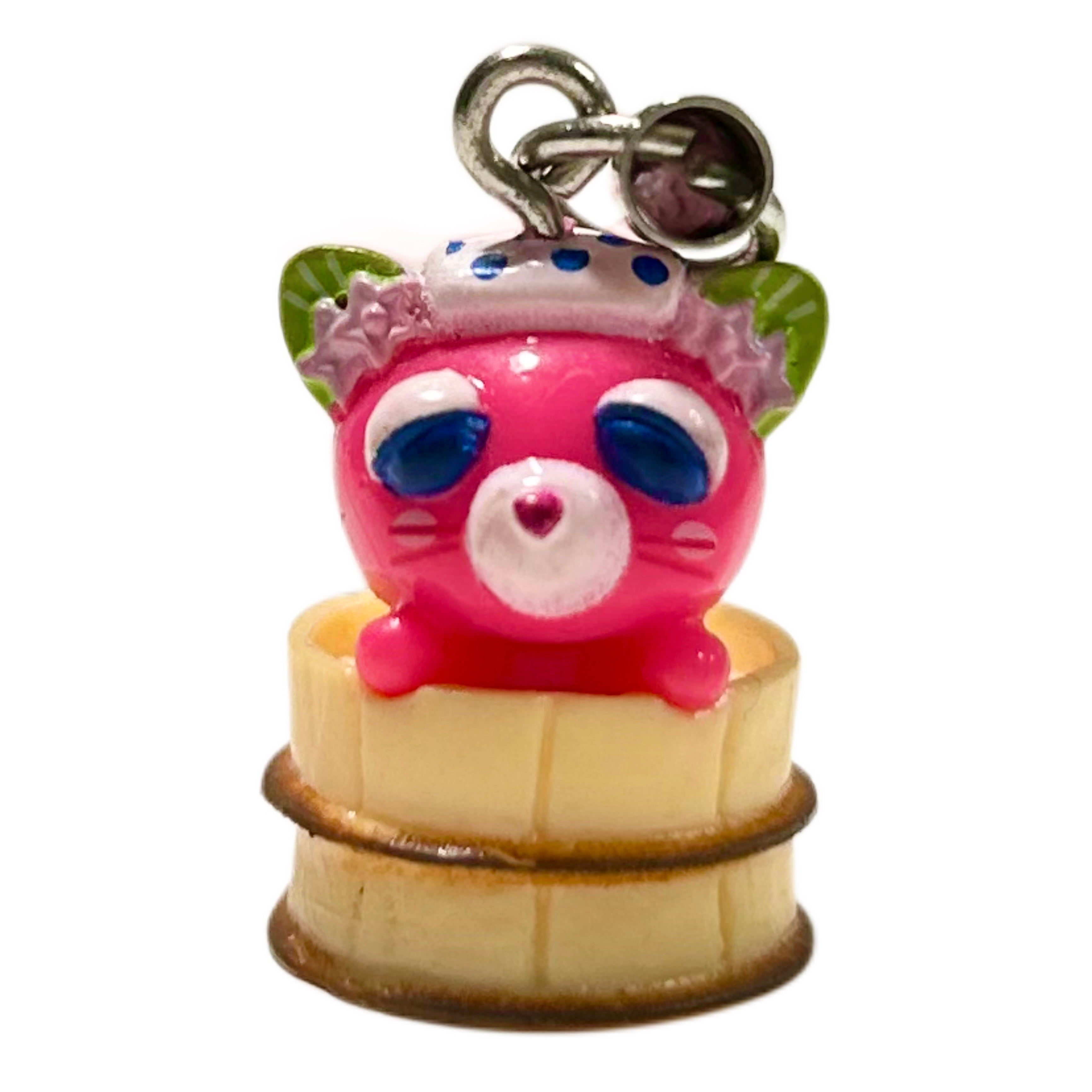 Ocha-Neko ItoEn Sakura Bathtub Phone Strap