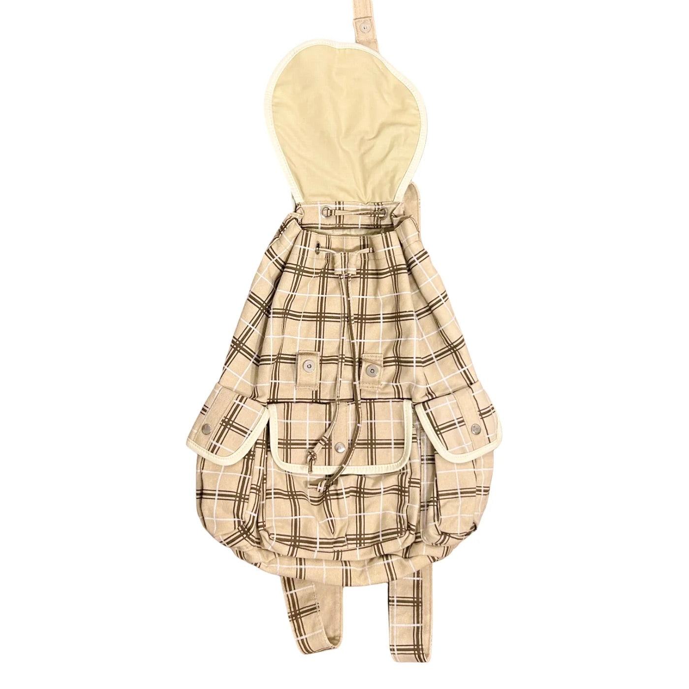 RARE Heisei Retro Plaid Igari Style Backpack